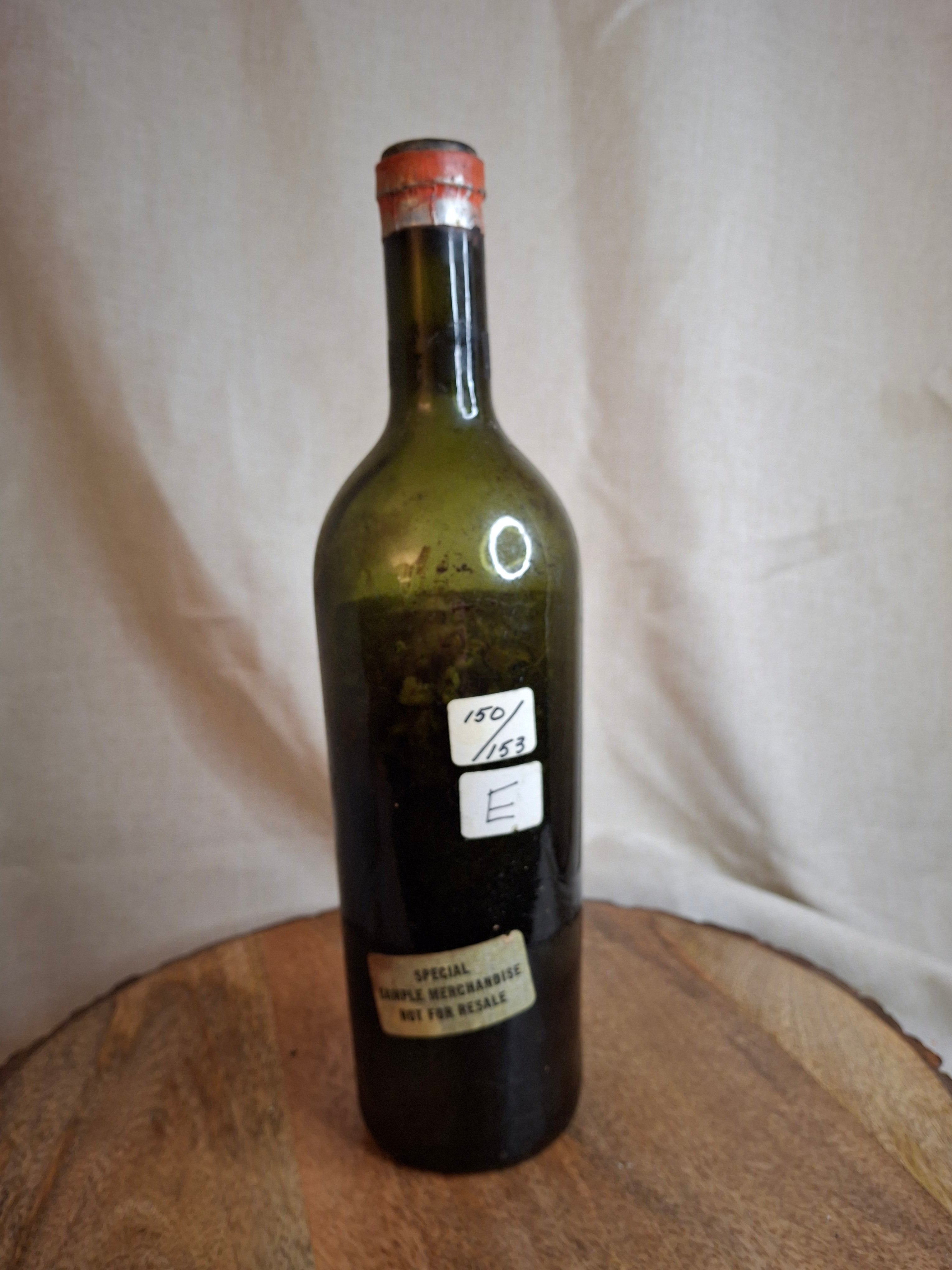 Vintage Empty 1880 Château Mouton Rothschild Wine Bottle - Heublein Auction XII Provenance