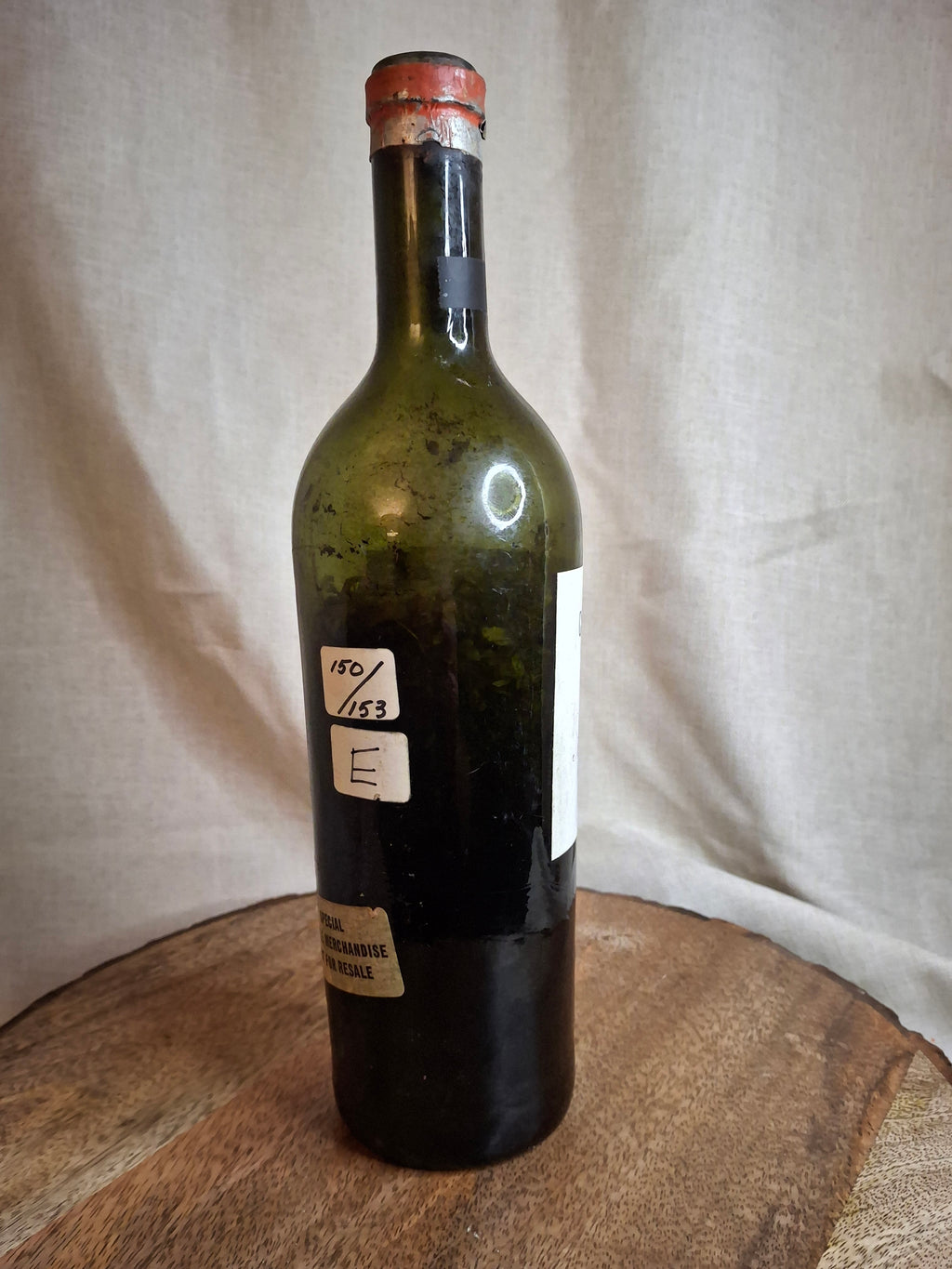 Vintage Empty 1880 Château Mouton Rothschild Wine Bottle - Heublein Auction XII Provenance