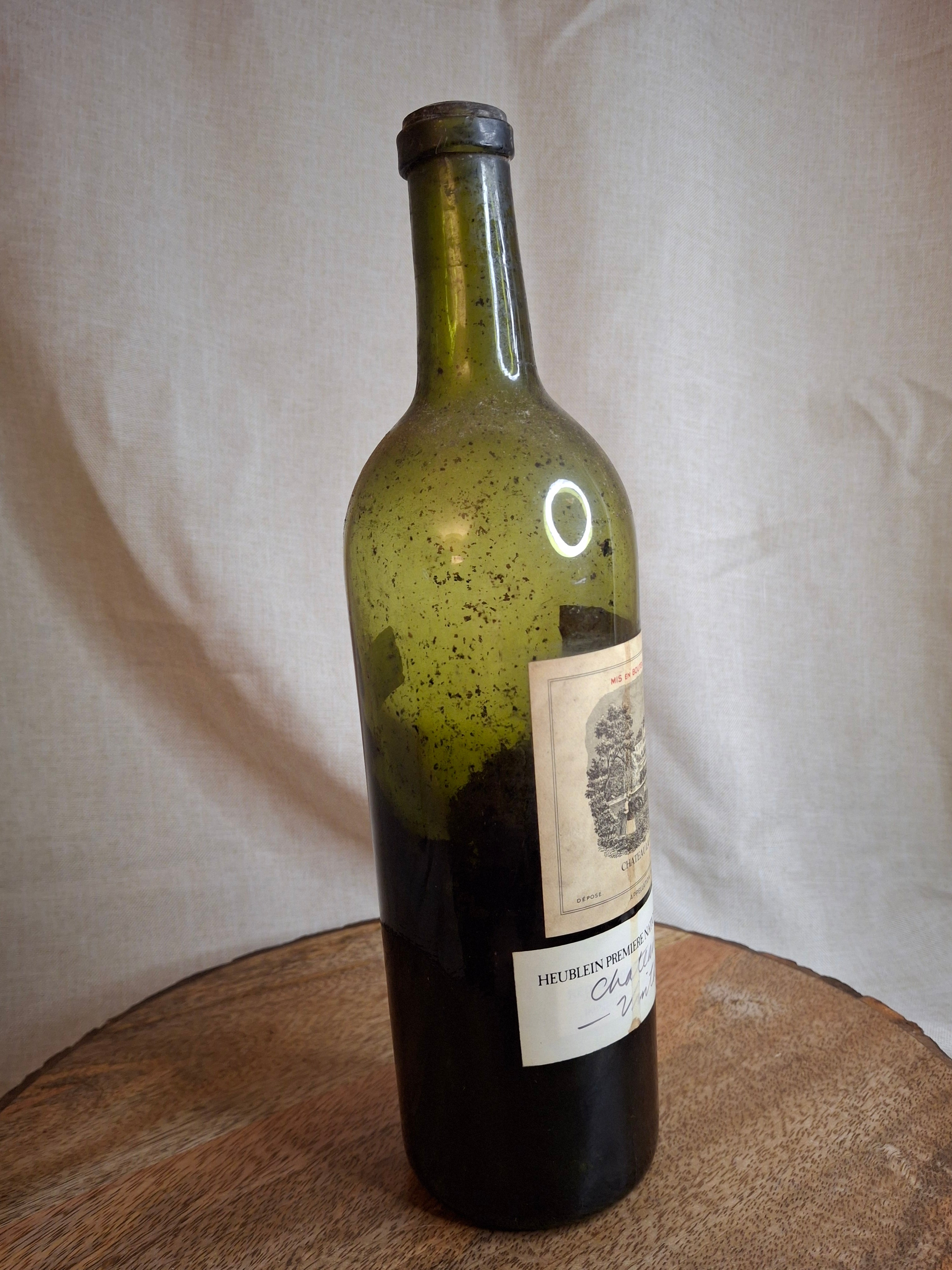 Vintage Château Lafite Rothschild 1891 Decorative Wine Bottle - Heublein Auction Provenance