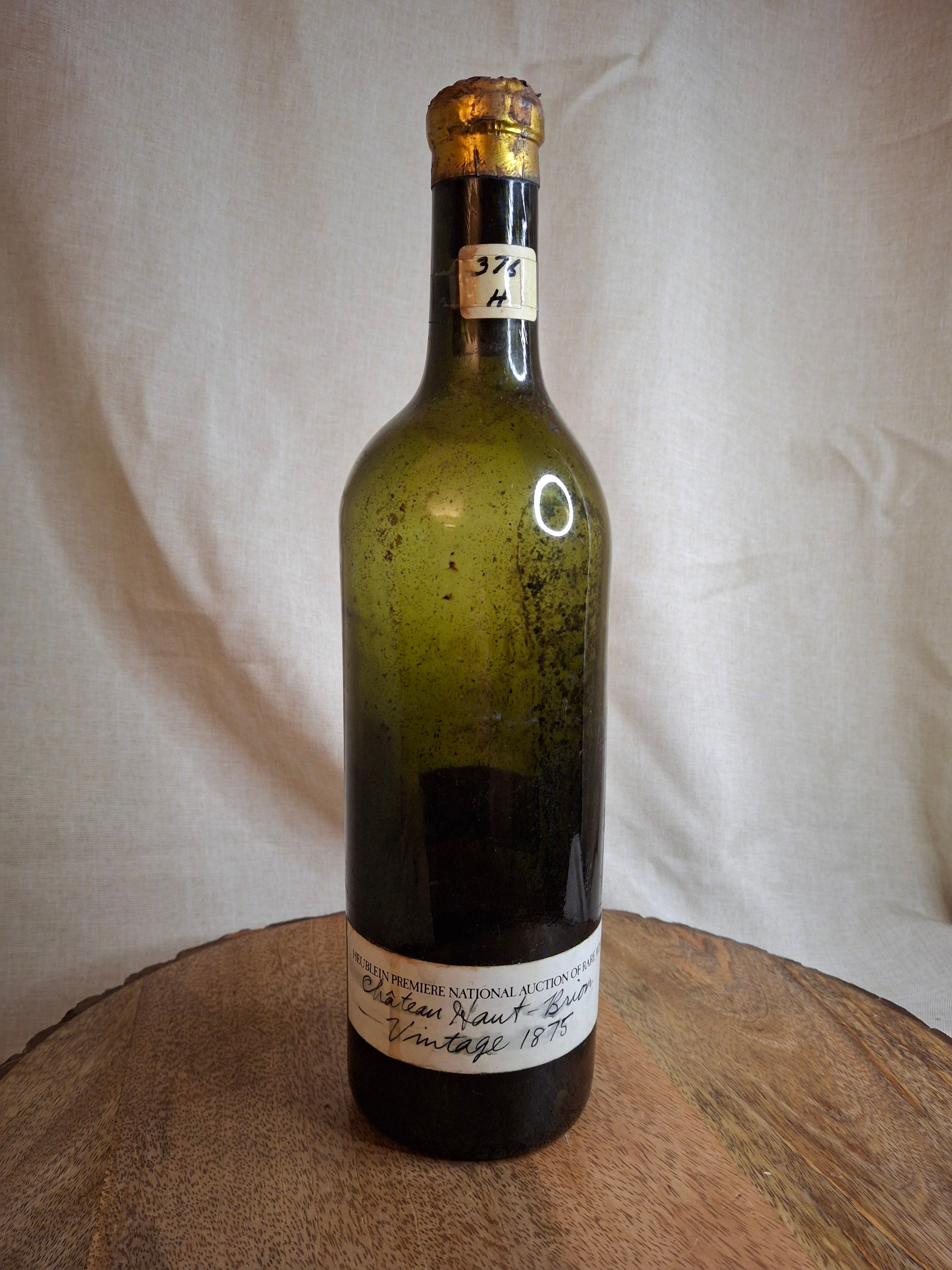 Vintage Château Haut-Brion 1875 Decorative Wine Bottle - Heublein Auction Provenance