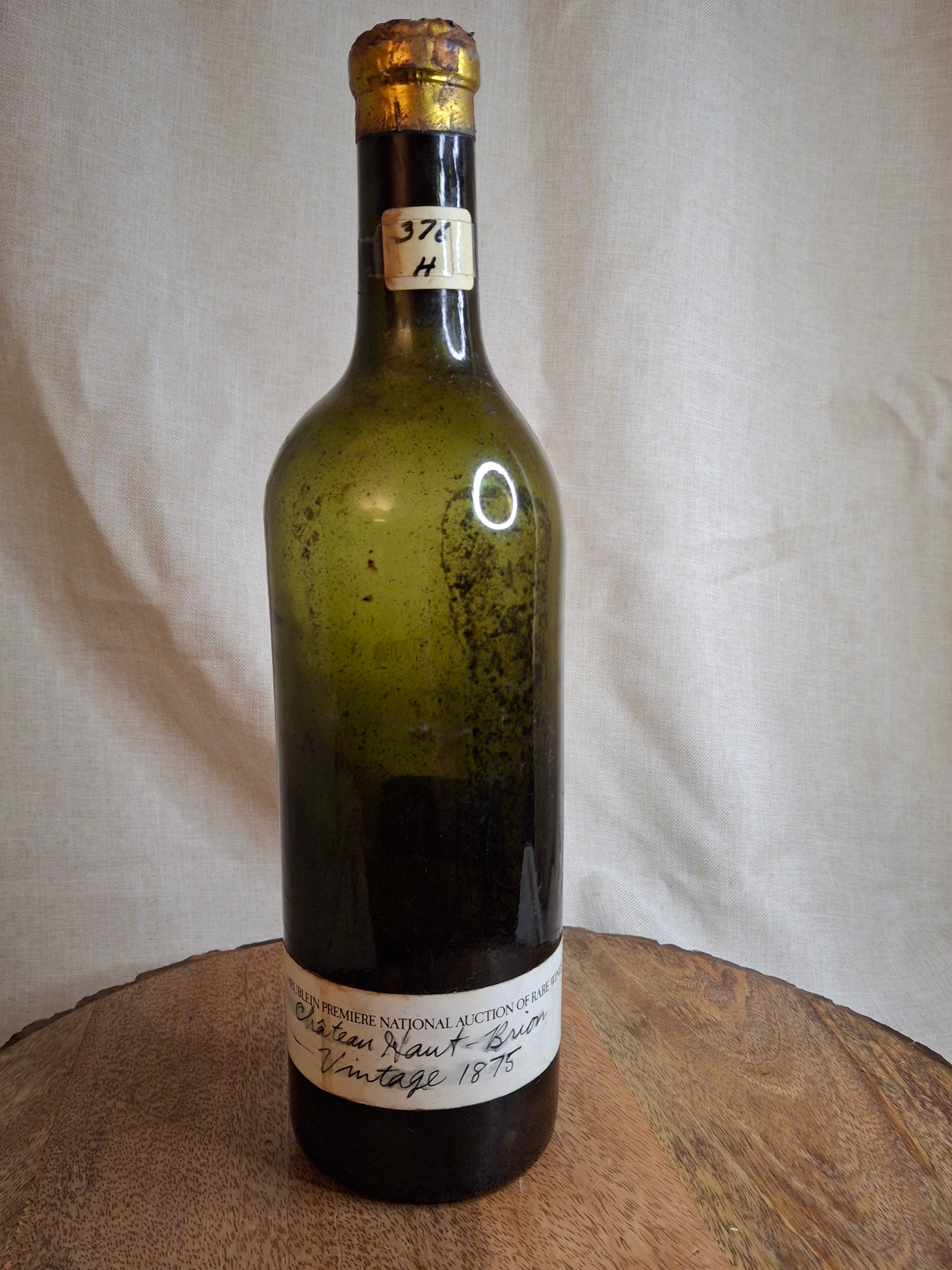 Vintage Château Haut-Brion 1875 Decorative Wine Bottle - Heublein Auction Provenance