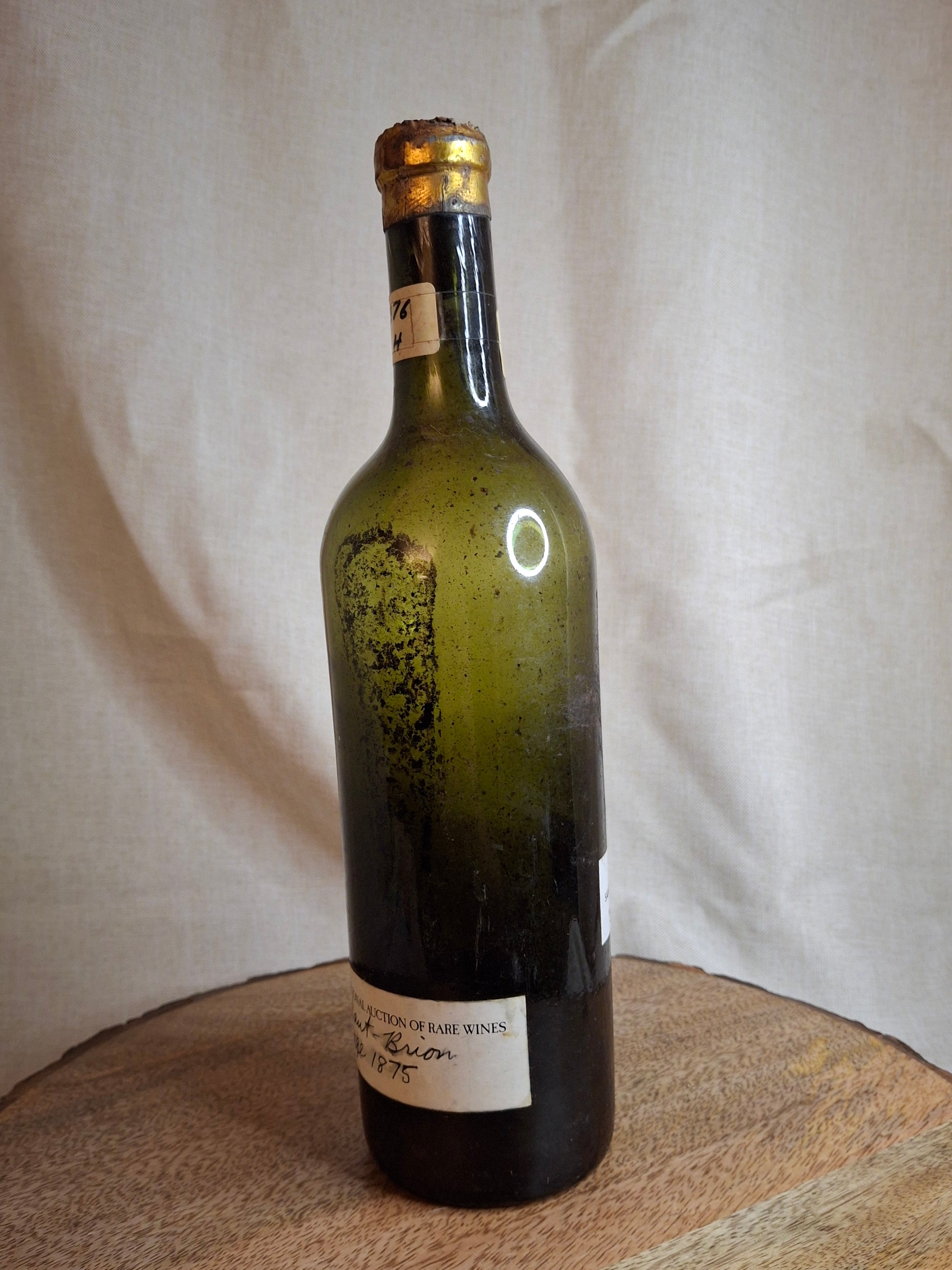 Vintage Château Haut-Brion 1875 Decorative Wine Bottle - Heublein Auction Provenance