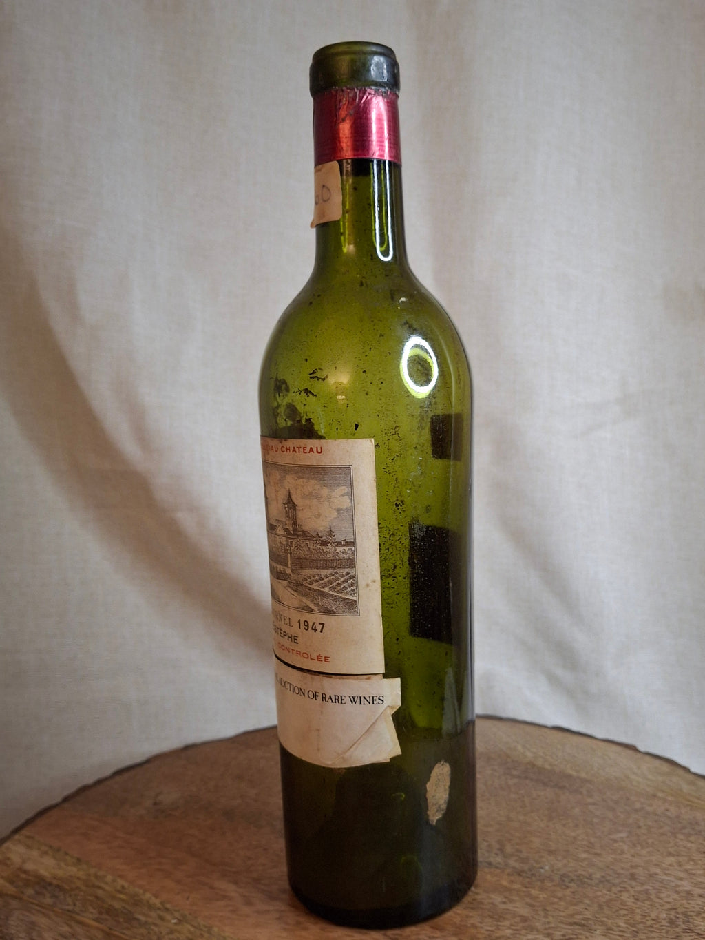Vintage Empty 1947 Château Cos d'Estournel Wine Bottle - Heublein Rare Wine Auction