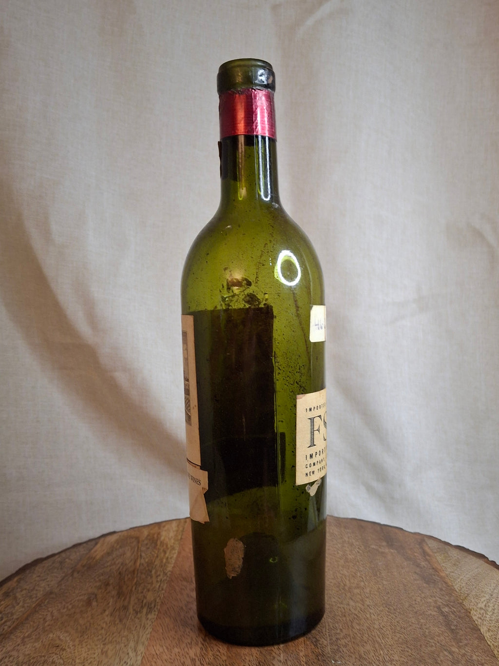 Vintage Empty 1947 Château Cos d'Estournel Wine Bottle - Heublein Rare Wine Auction