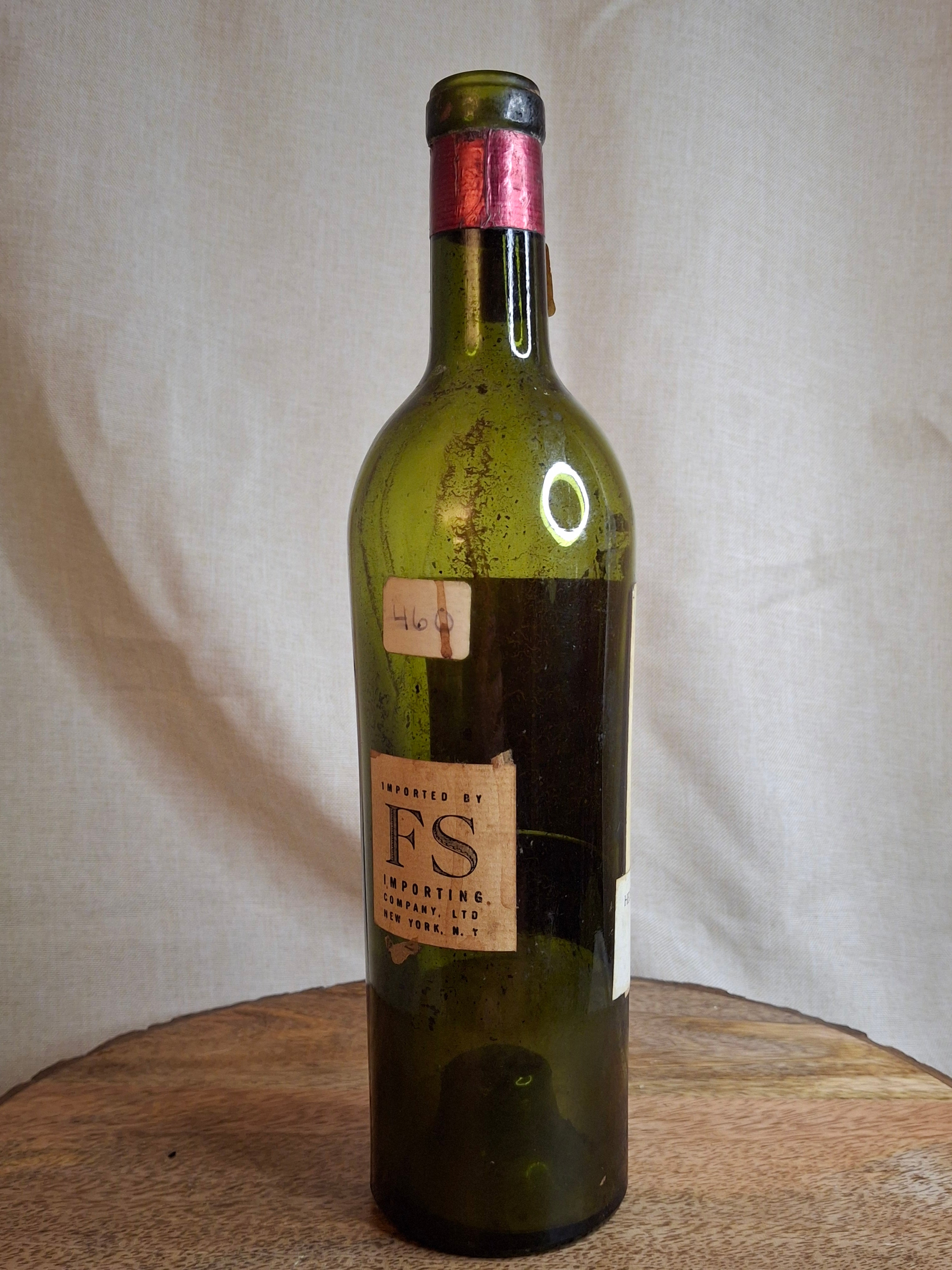 Vintage Empty 1947 Château Cos d'Estournel Wine Bottle - Heublein Rare Wine Auction