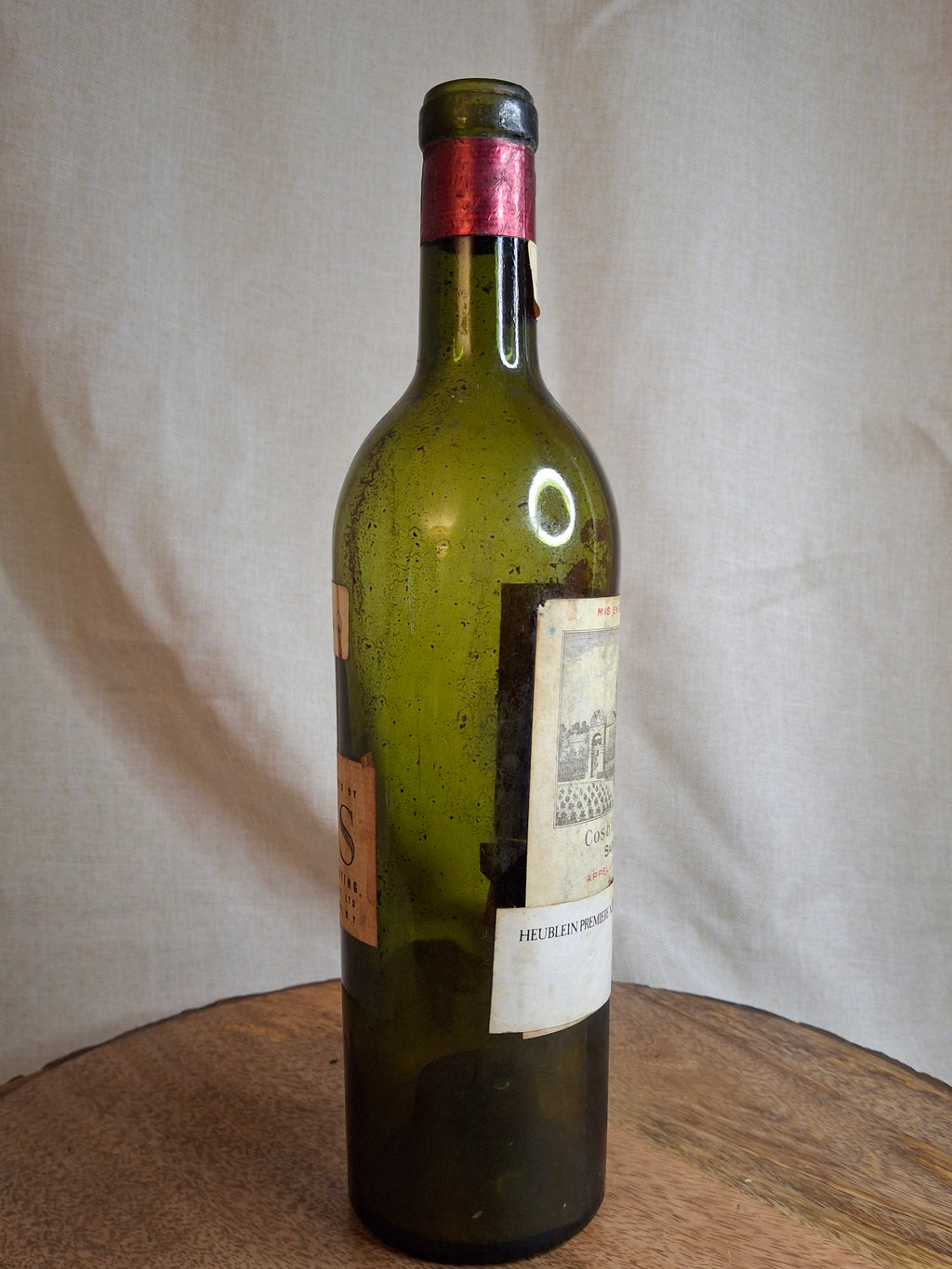 Vintage Empty 1947 Château Cos d'Estournel Wine Bottle - Heublein Rare Wine Auction