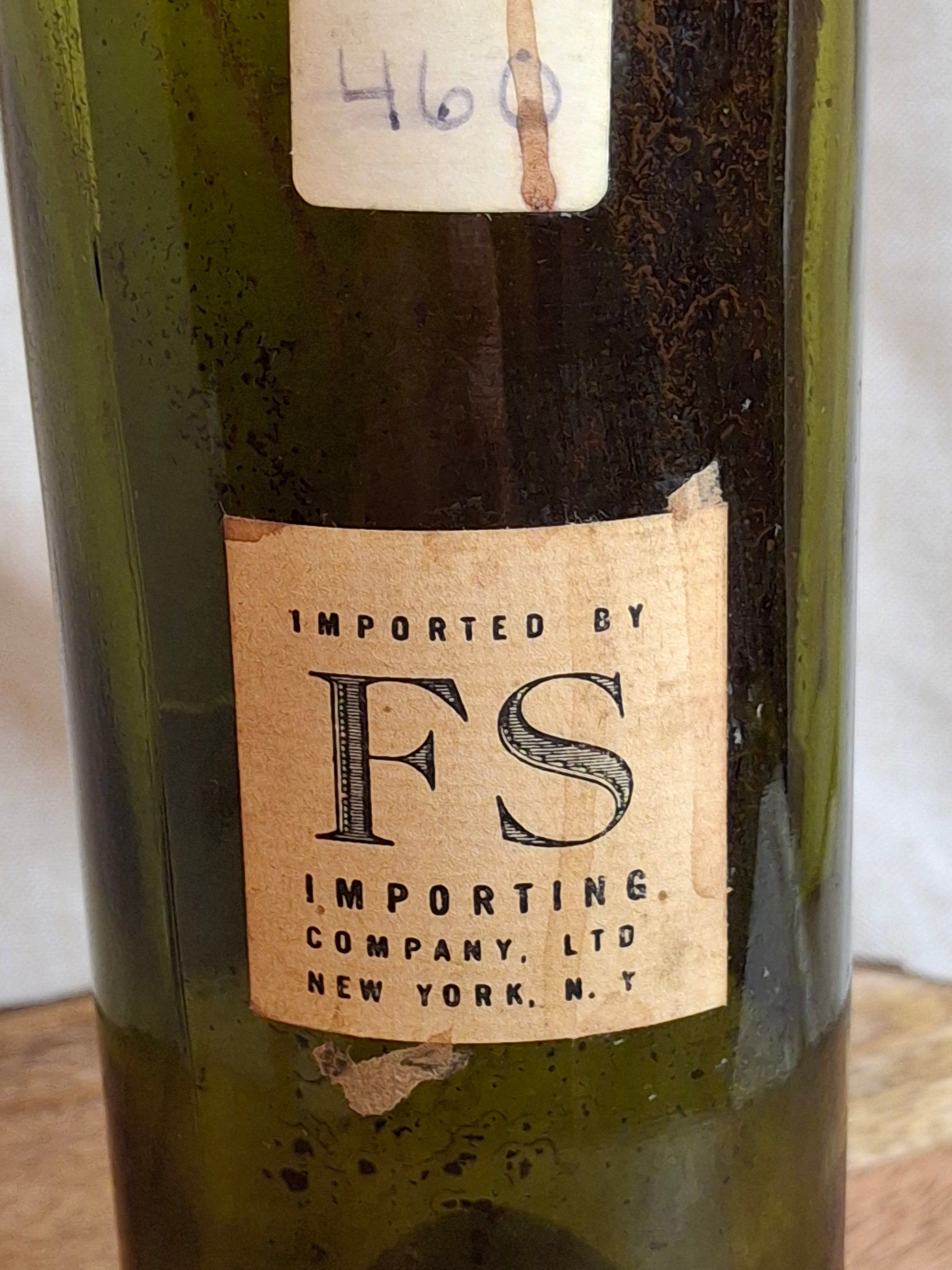 Vintage Empty 1947 Château Cos d'Estournel Wine Bottle - Heublein Rare Wine Auction