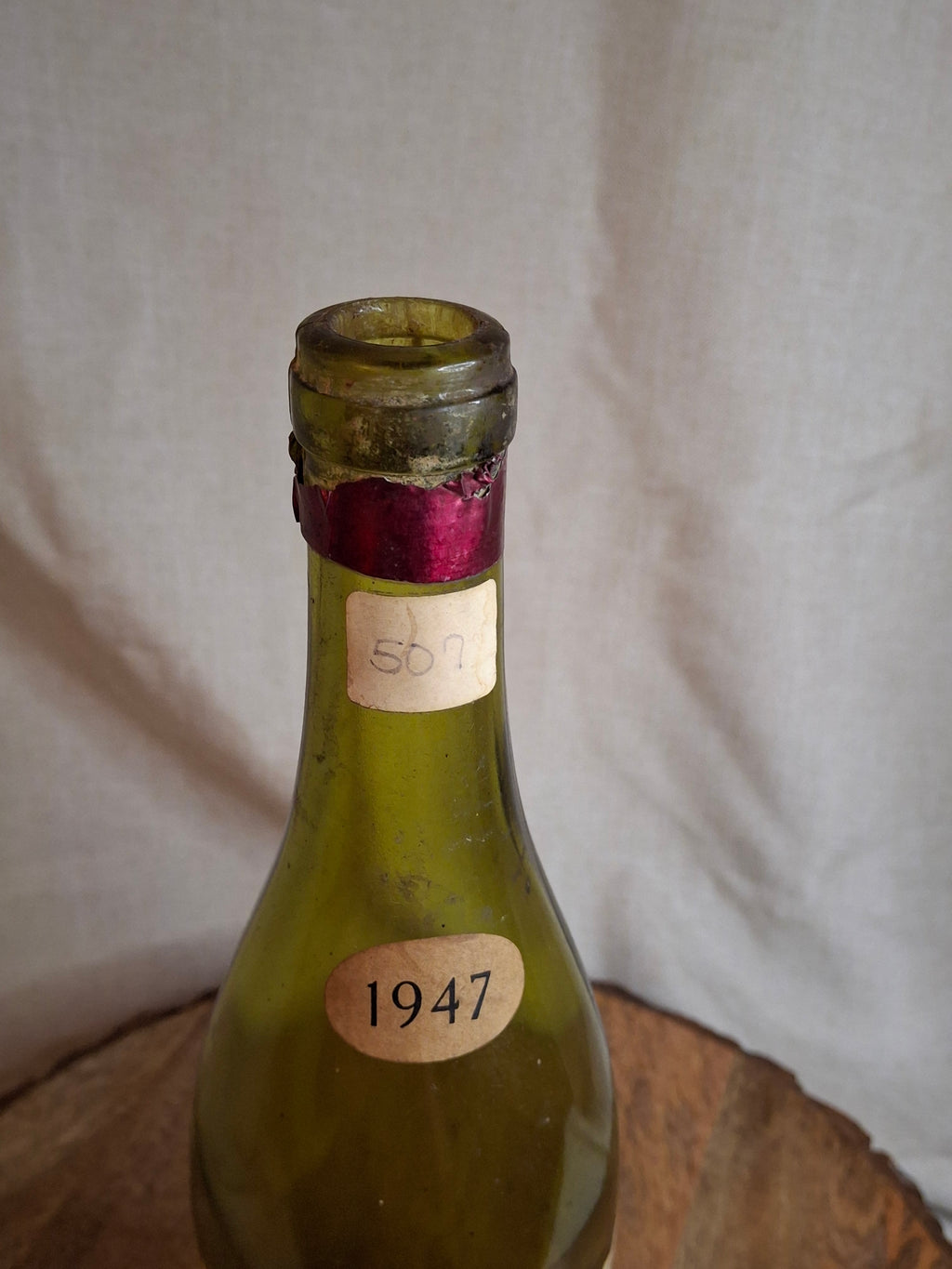 Vintage Empty 1947 Chambertin Wine Bottle - Heublein Rare Wine Auction Provenance