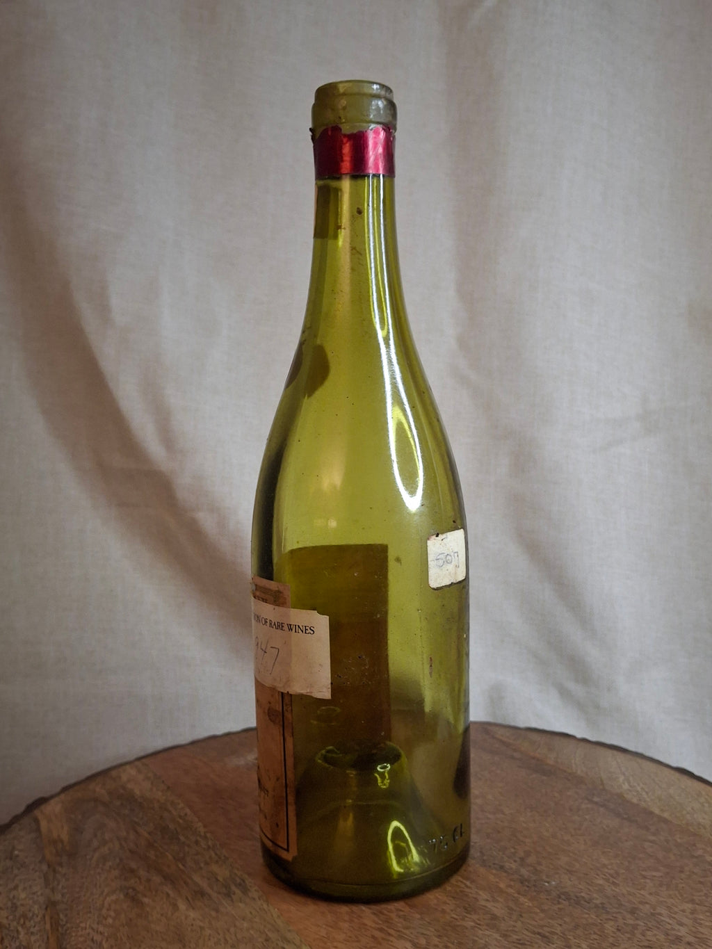 Vintage Empty 1947 Chambertin Wine Bottle - Heublein Rare Wine Auction Provenance