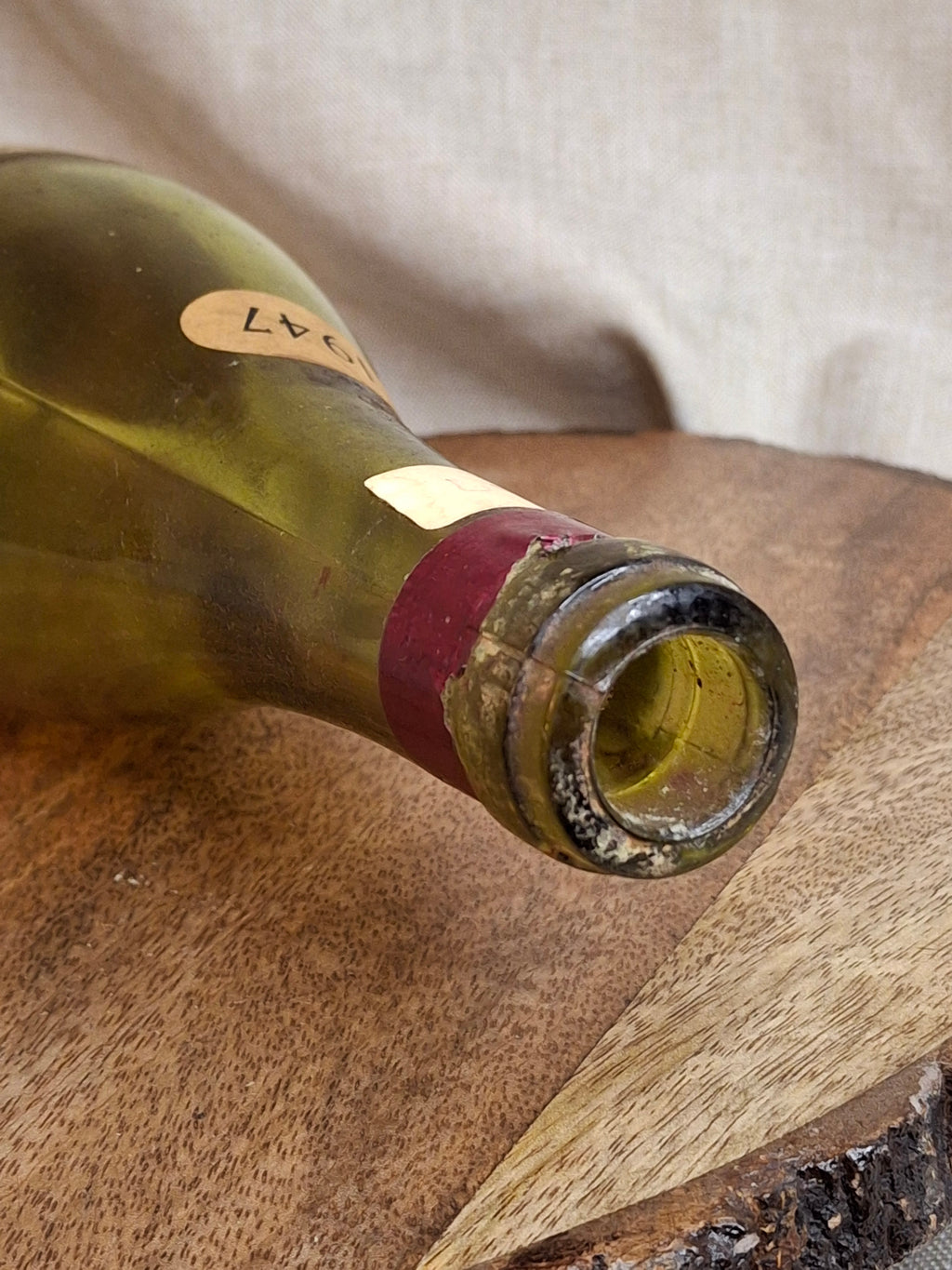 Vintage Empty 1947 Chambertin Wine Bottle - Heublein Rare Wine Auction Provenance
