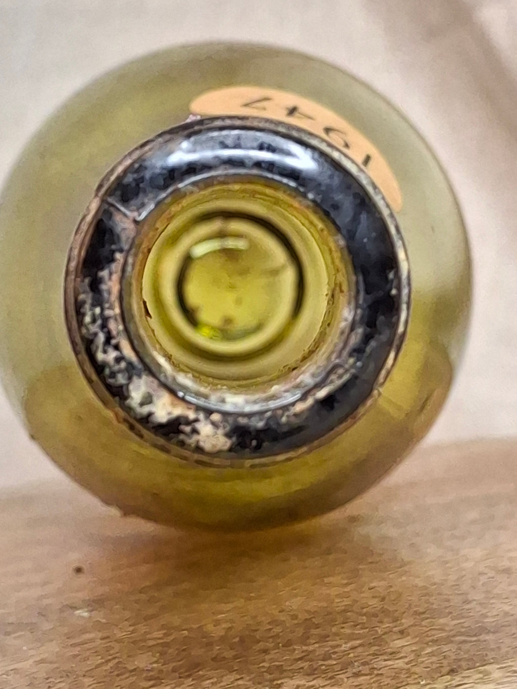 Vintage Empty 1947 Chambertin Wine Bottle - Heublein Rare Wine Auction Provenance
