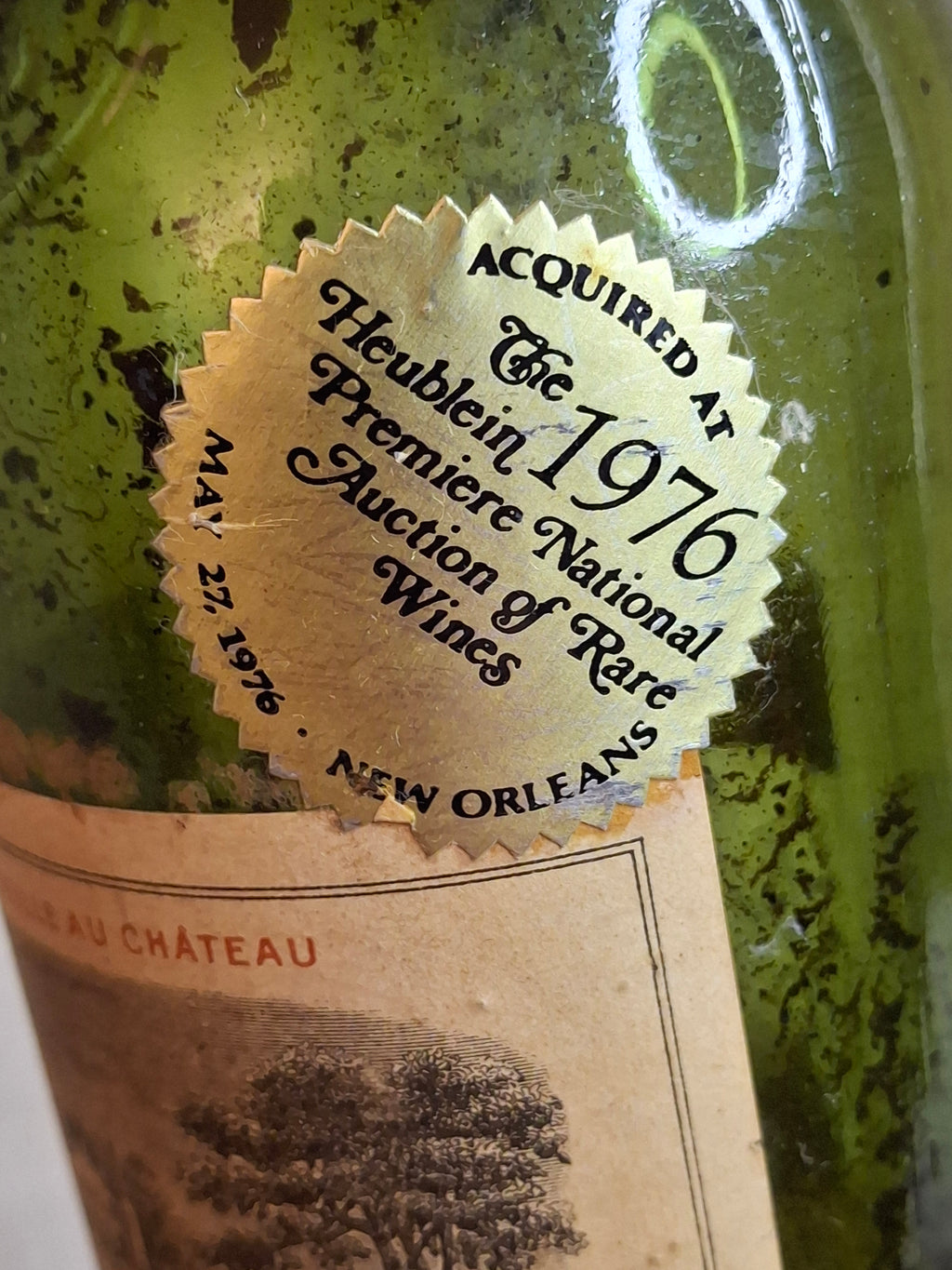 Vintage Empty 1945 Château Lafite-Rothschild Wine Bottle - 1976 Heublein Auction Provenance