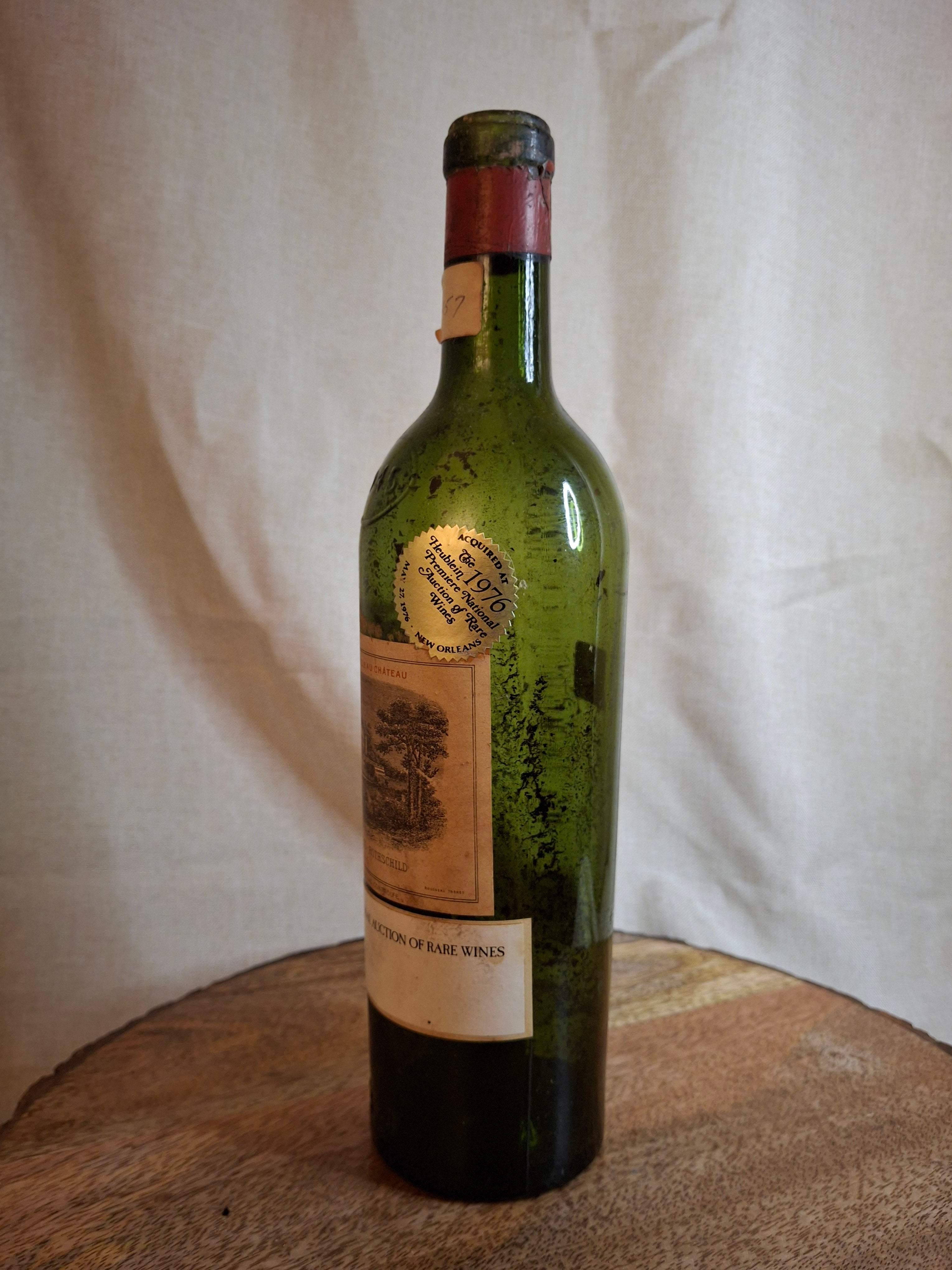 Vintage Empty 1945 Château Lafite-Rothschild Wine Bottle - 1976 Heublein Auction Provenance