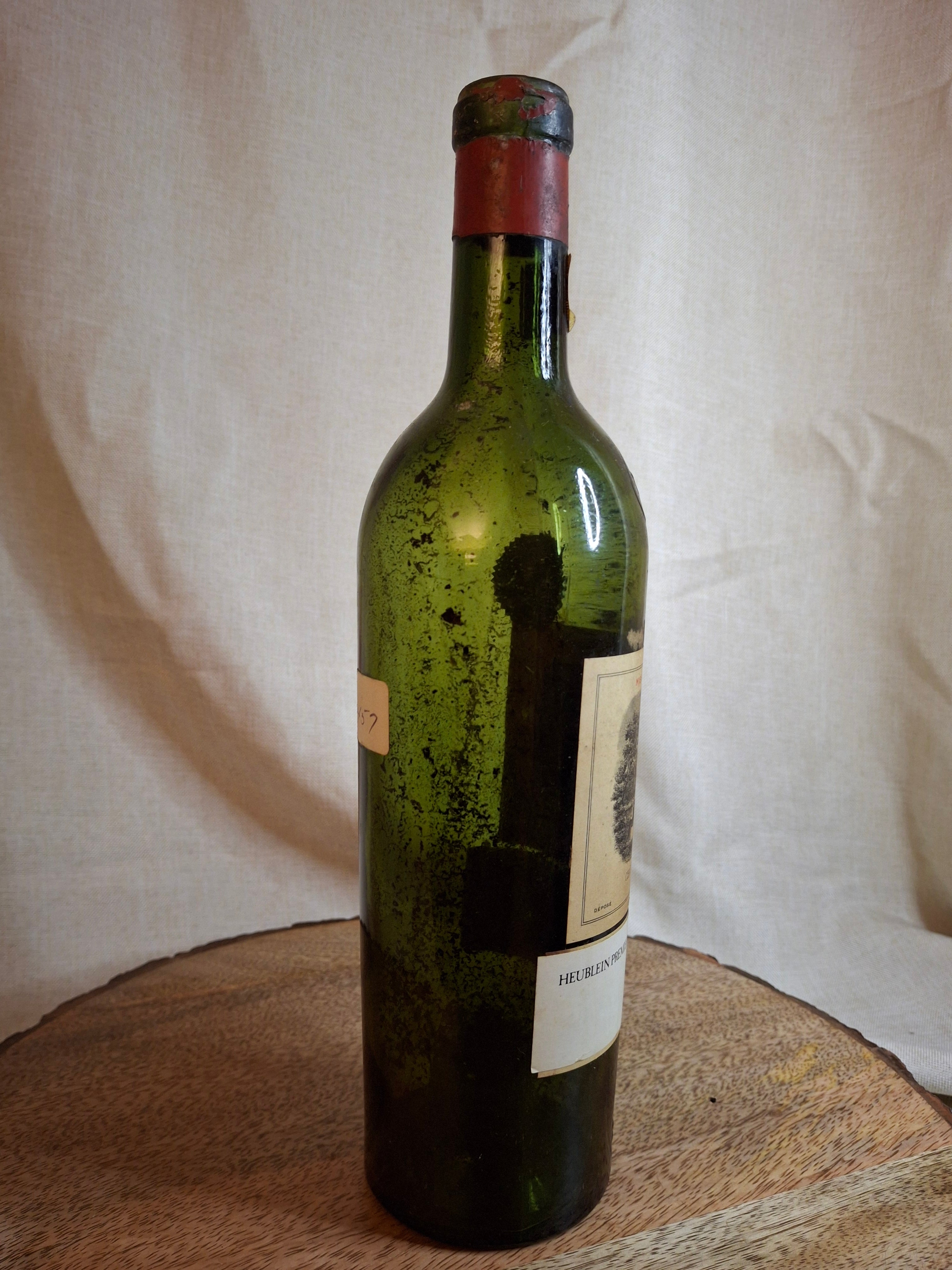 Vintage Empty 1945 Château Lafite-Rothschild Wine Bottle - 1976 Heublein Auction Provenance