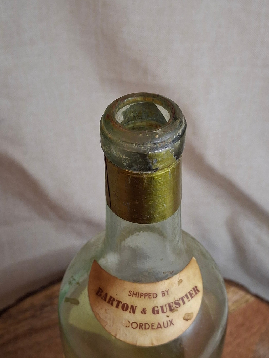 1929 Château Climens 1er Cru Haut-Barsac Empty Wine Bottle Barton Guestier Heublein Auction