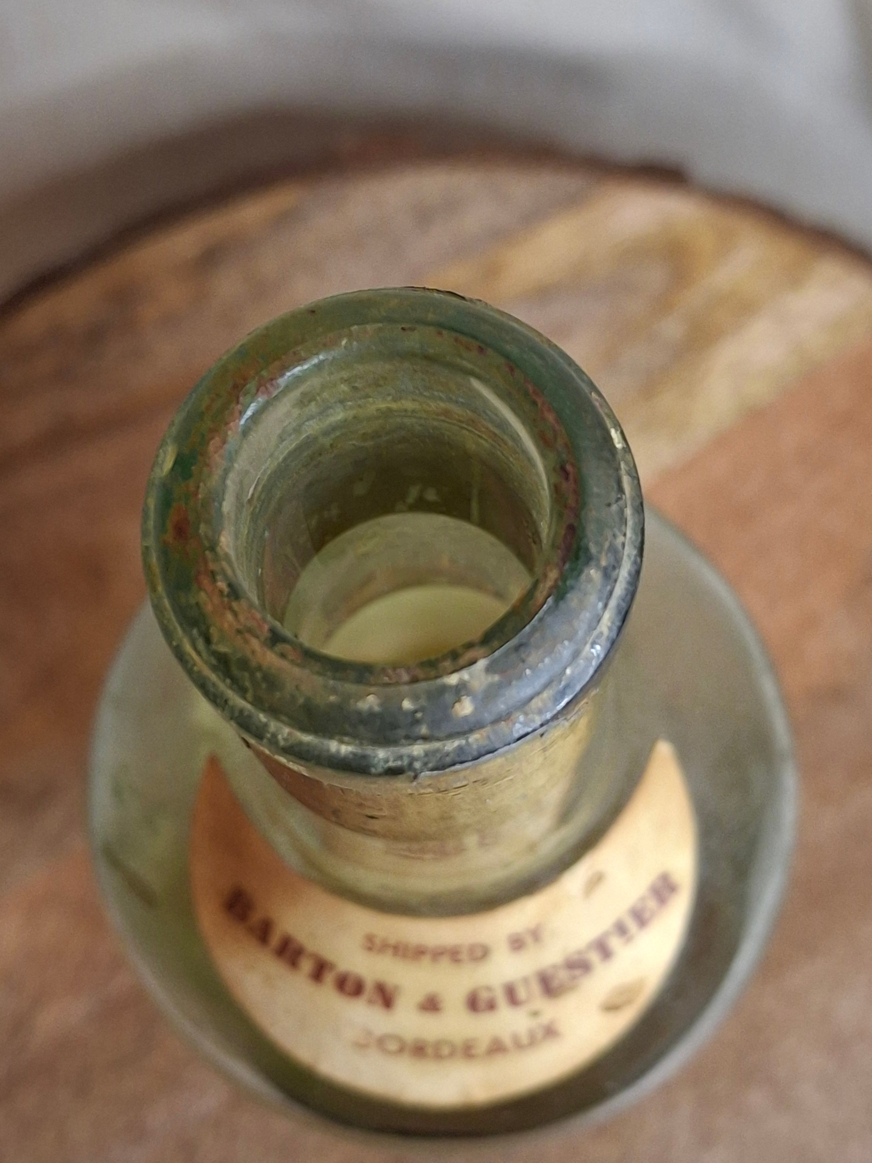 1929 Château Climens 1er Cru Haut-Barsac Empty Wine Bottle Barton Guestier Heublein Auction