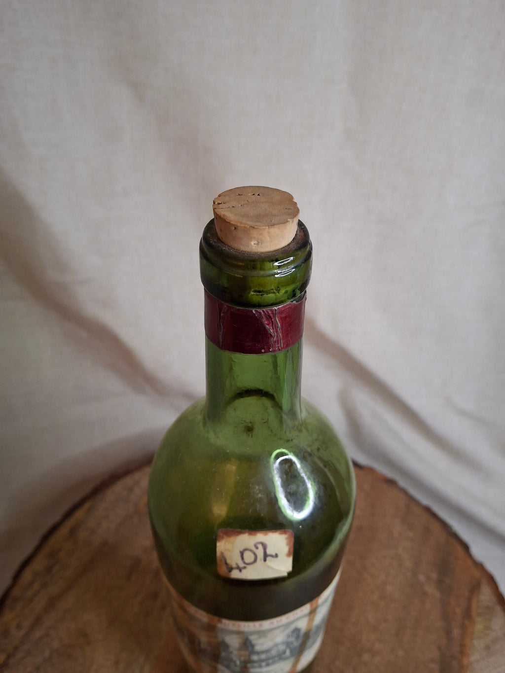 Vintage 1937 Chateau Cos d'Estournel Saint-Estephe Bordeaux Empty Wine Bottle