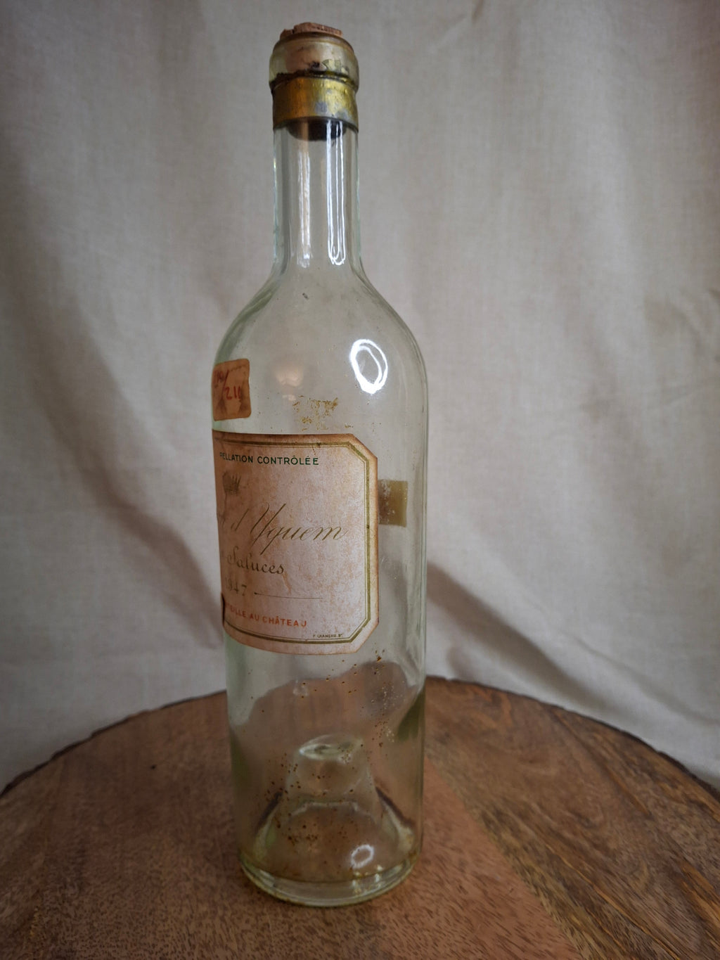 Vintage 1947 Chateau d'Yquem Empty Wine Bottle 750ml Sauternes Lur-Saluces France