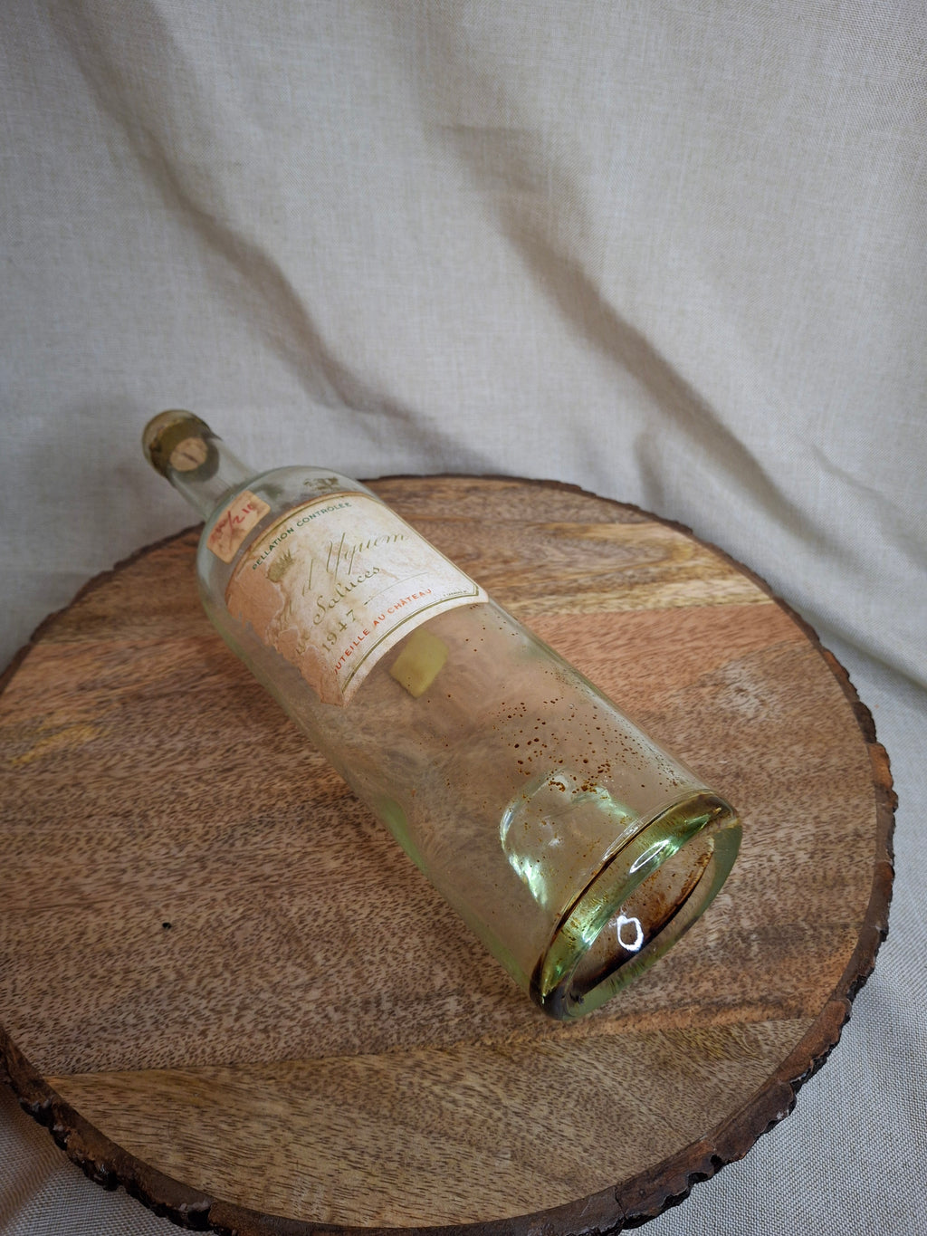 Vintage 1947 Chateau d'Yquem Empty Wine Bottle 750ml Sauternes Lur-Saluces France