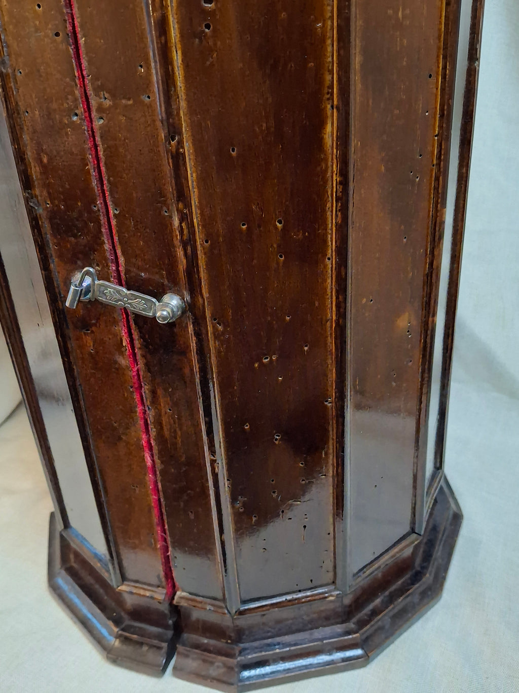 Antique 19th Century Italian Sephardic Torah Case Tik Hand Carved Wood J Greenstein Provenance