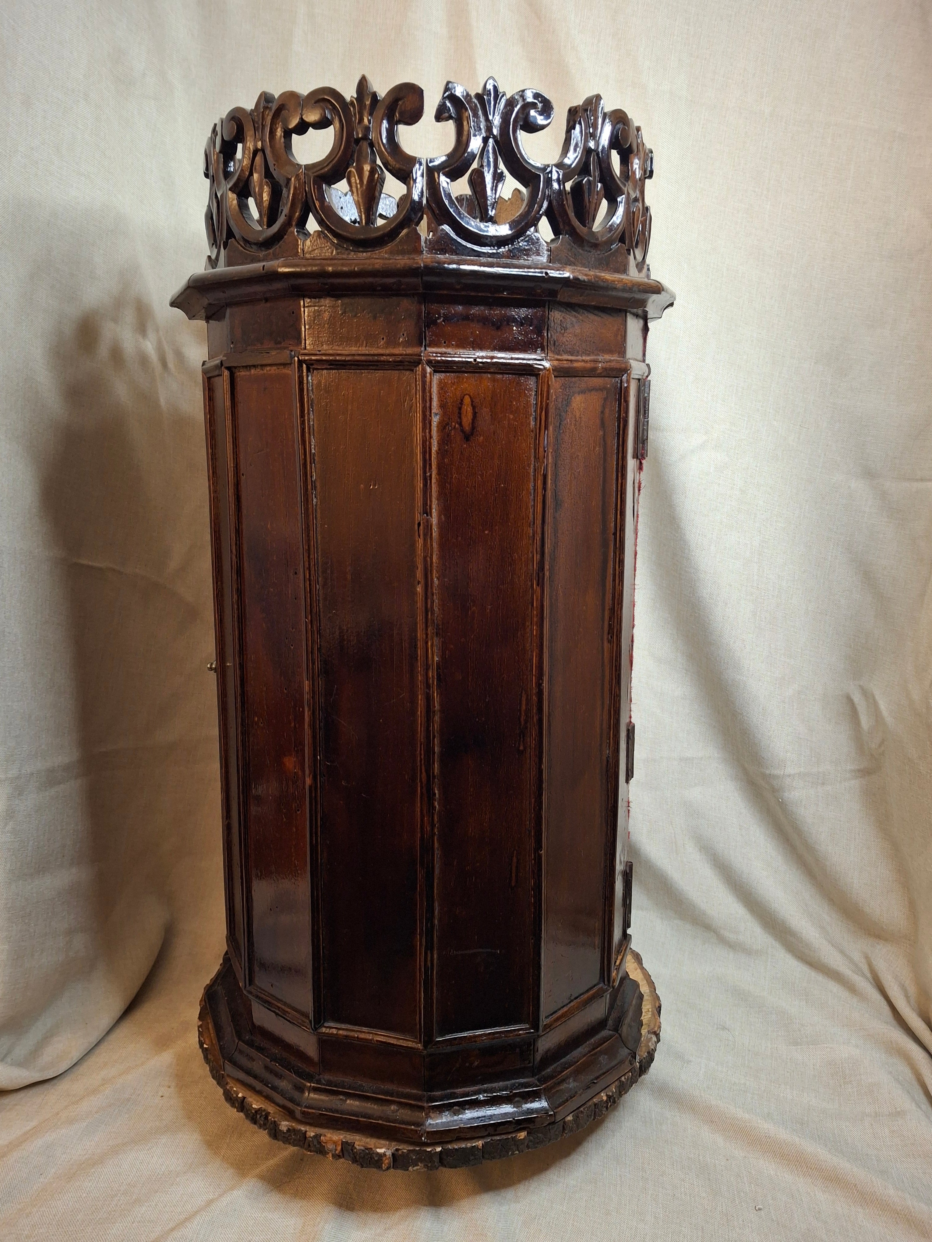 Antique 19th Century Italian Sephardic Torah Case Tik Hand Carved Wood J Greenstein Provenance