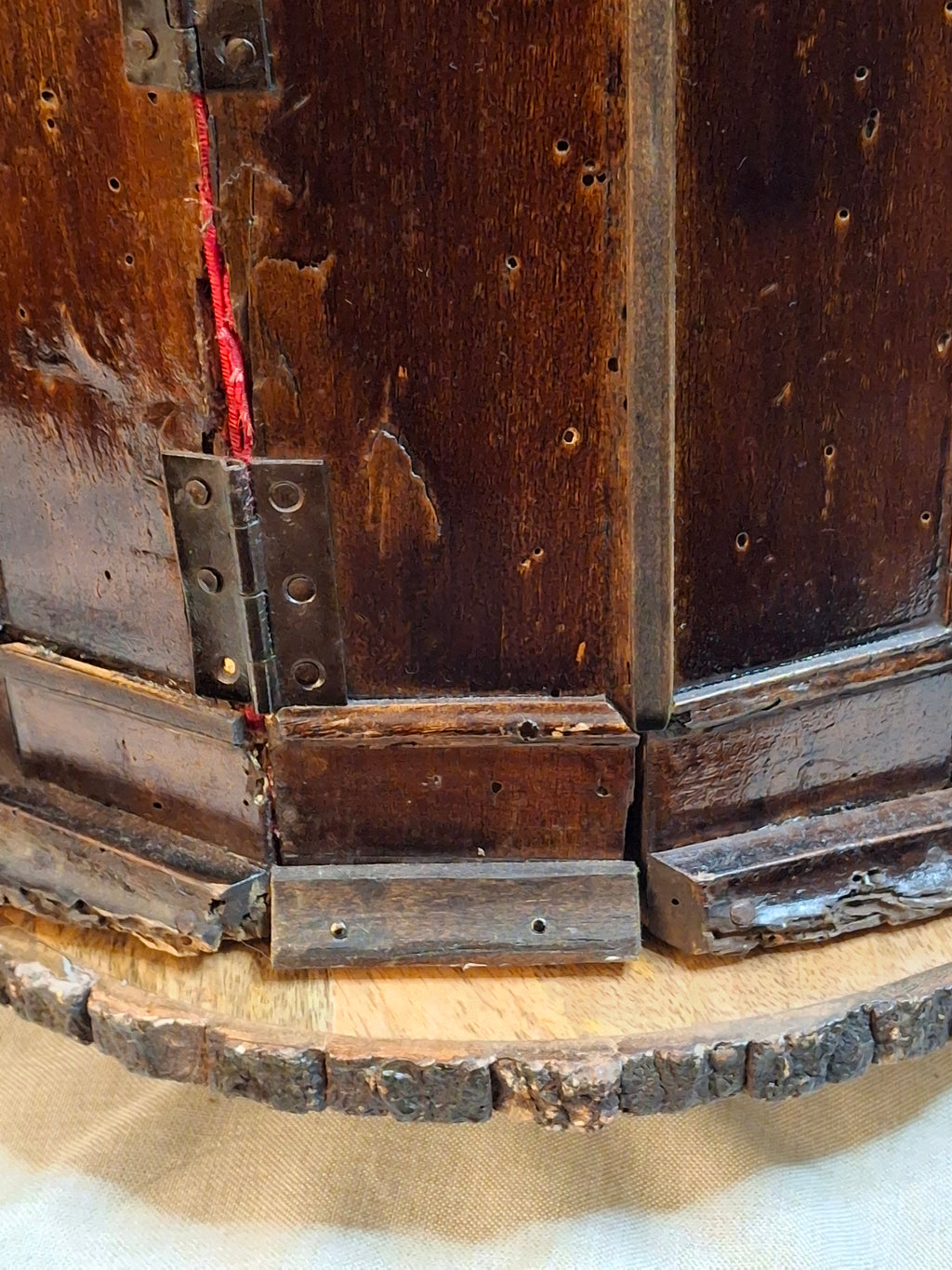 Antique 19th Century Italian Sephardic Torah Case Tik Hand Carved Wood J Greenstein Provenance
