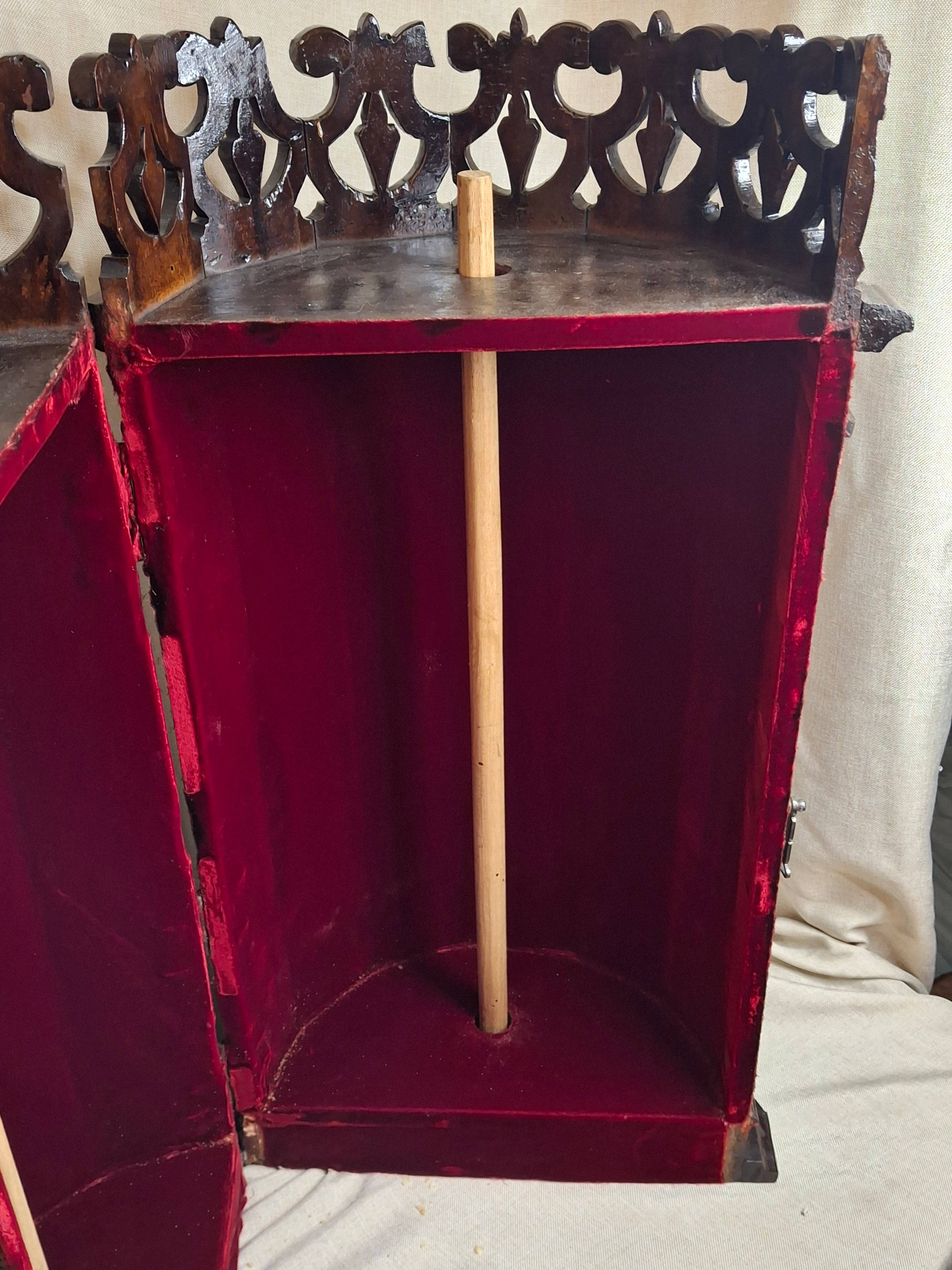 Antique 19th Century Italian Sephardic Torah Case Tik Hand Carved Wood J Greenstein Provenance