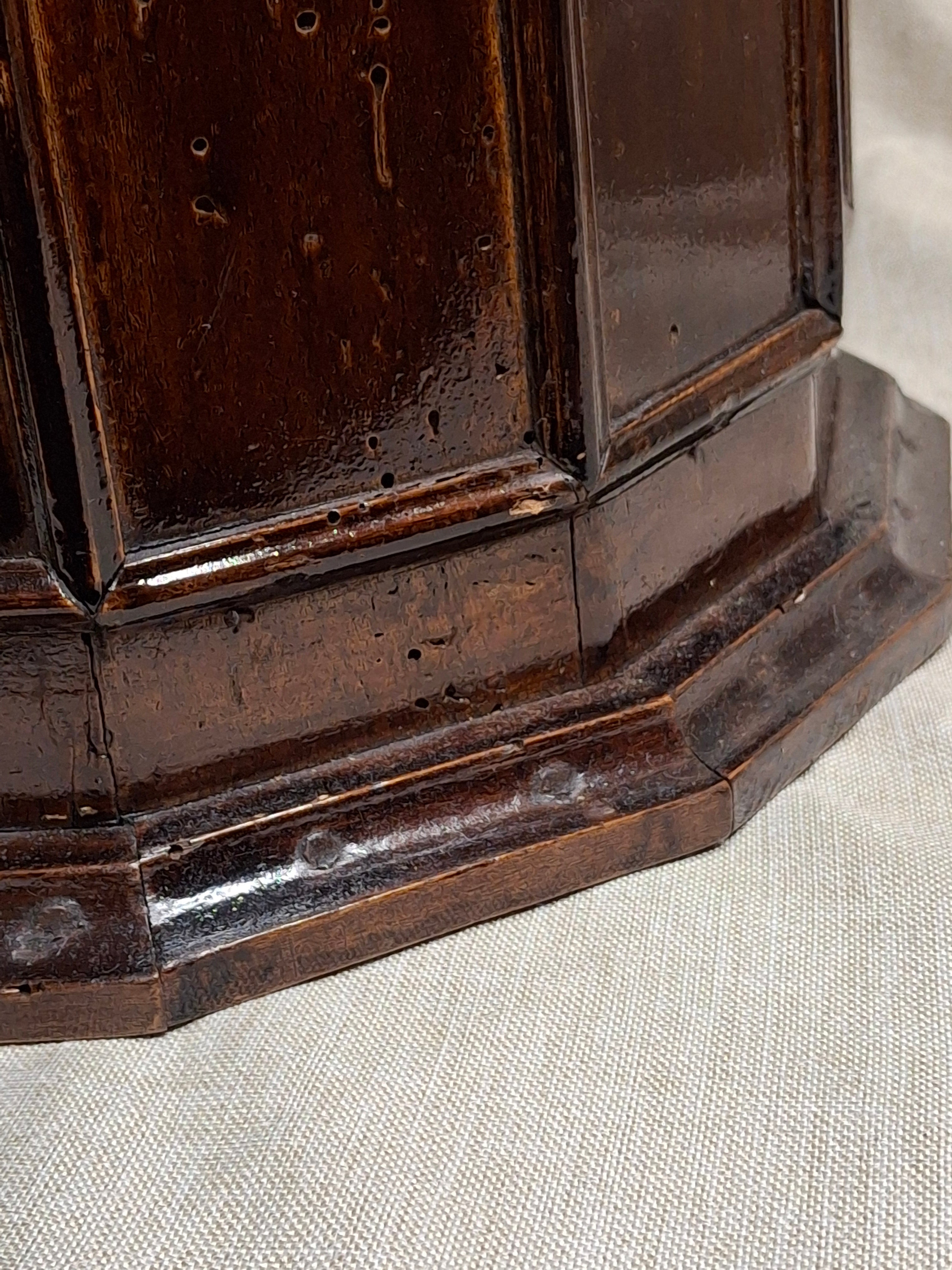 Antique 19th Century Italian Sephardic Torah Case Tik Hand Carved Wood J Greenstein Provenance