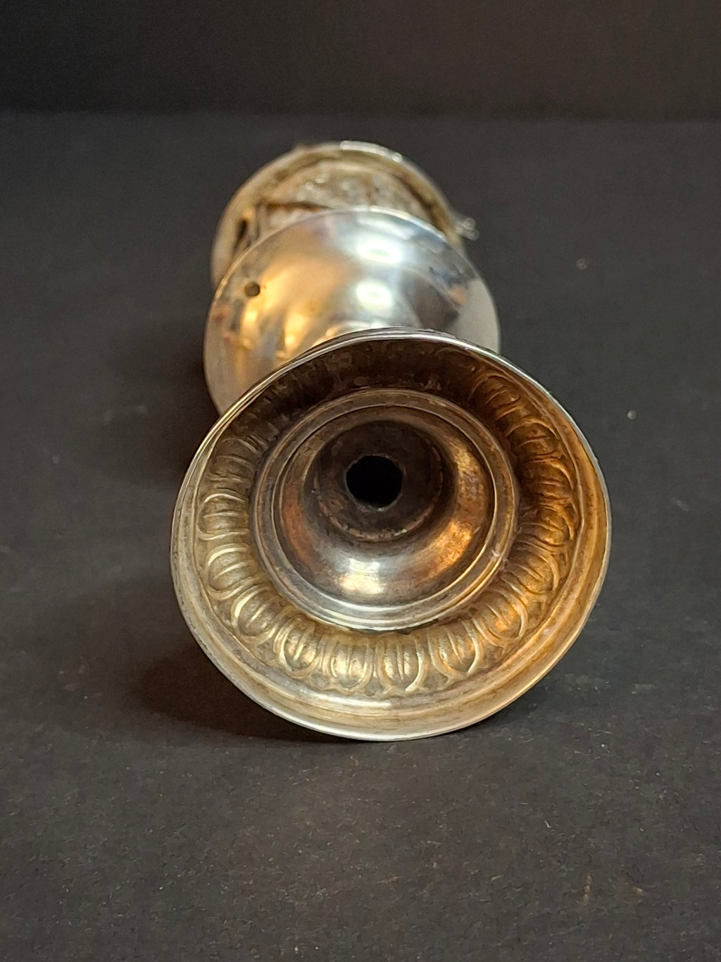 Antique 800 Silver Filigree Besamim Spice Tower Havdalah Judaica Tower Flag 86g