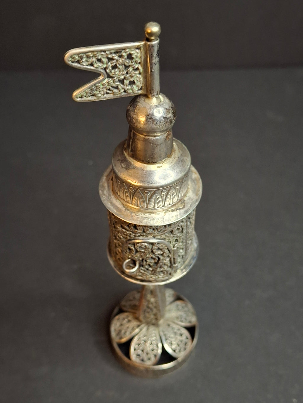 Antique Imperial Russian 84 Silver Besamim Spice Tower Fabergé KF Judaica 134g