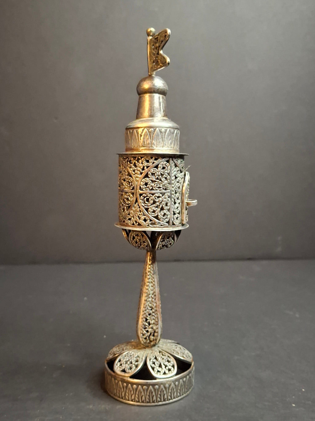 Antique Imperial Russian 84 Silver Besamim Spice Tower Fabergé KF Judaica 134g