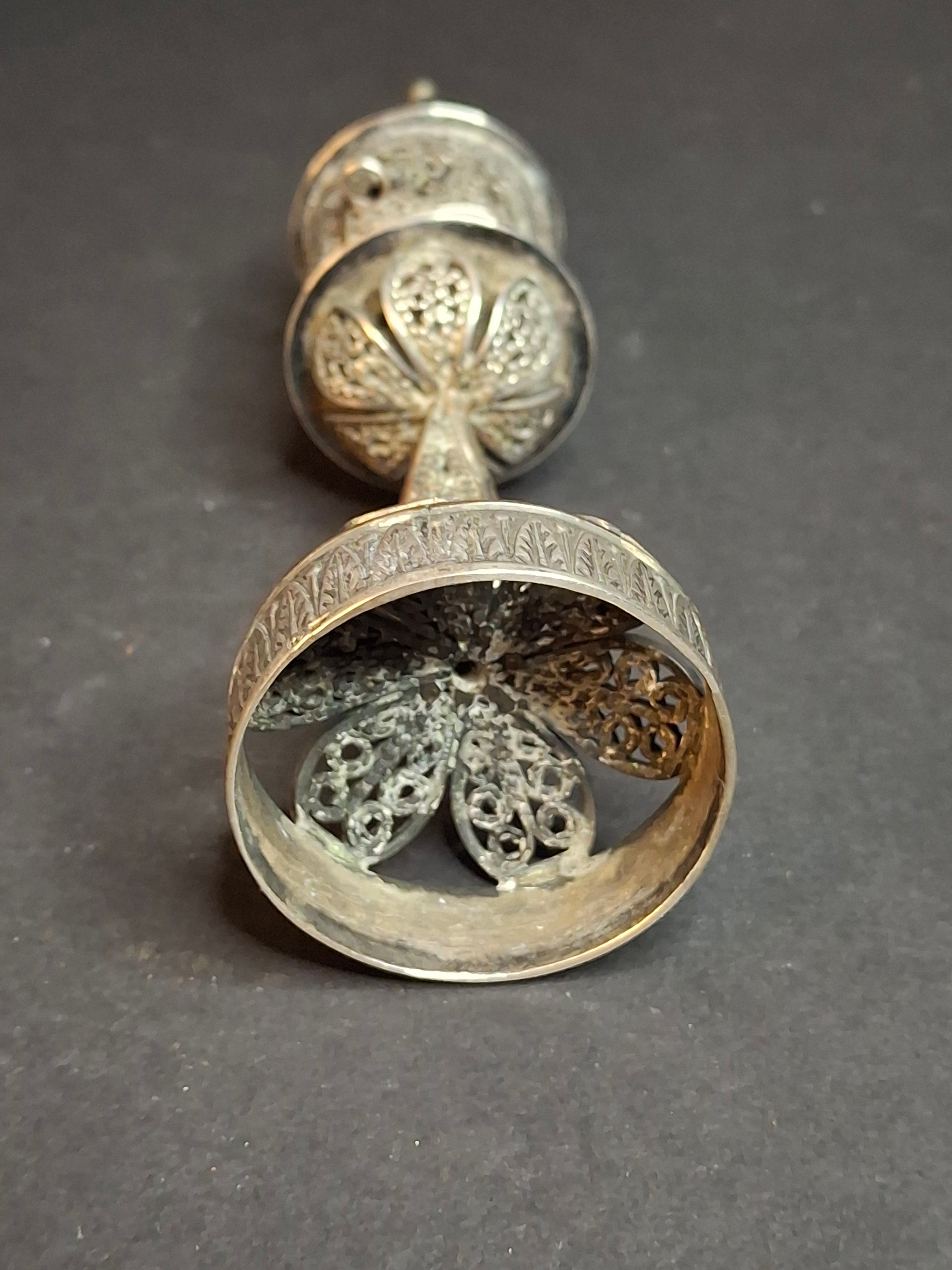 Antique Imperial Russian 84 Silver Besamim Spice Tower Fabergé KF Judaica 134g