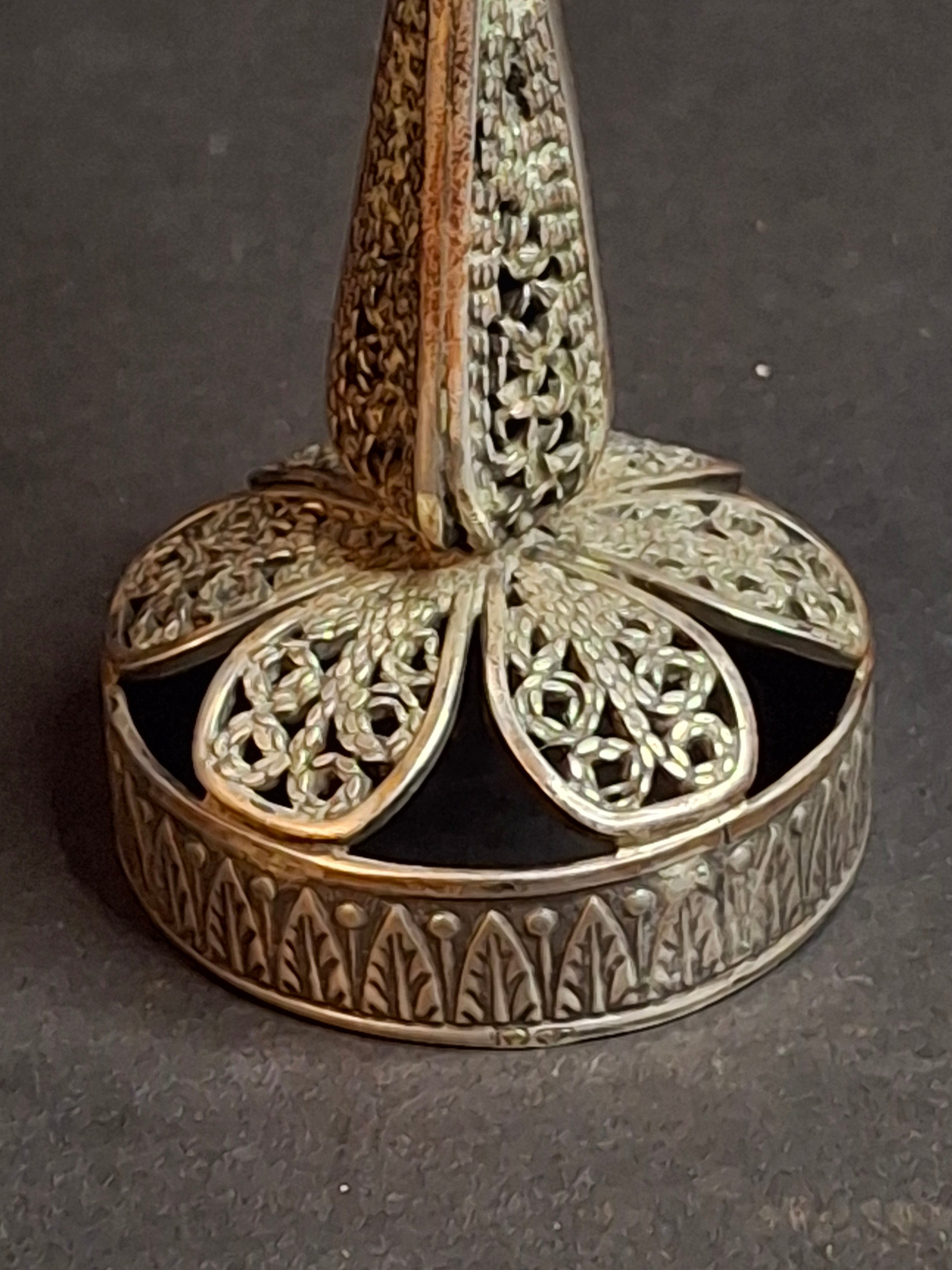 Antique Imperial Russian 84 Silver Besamim Spice Tower Fabergé KF Judaica 134g