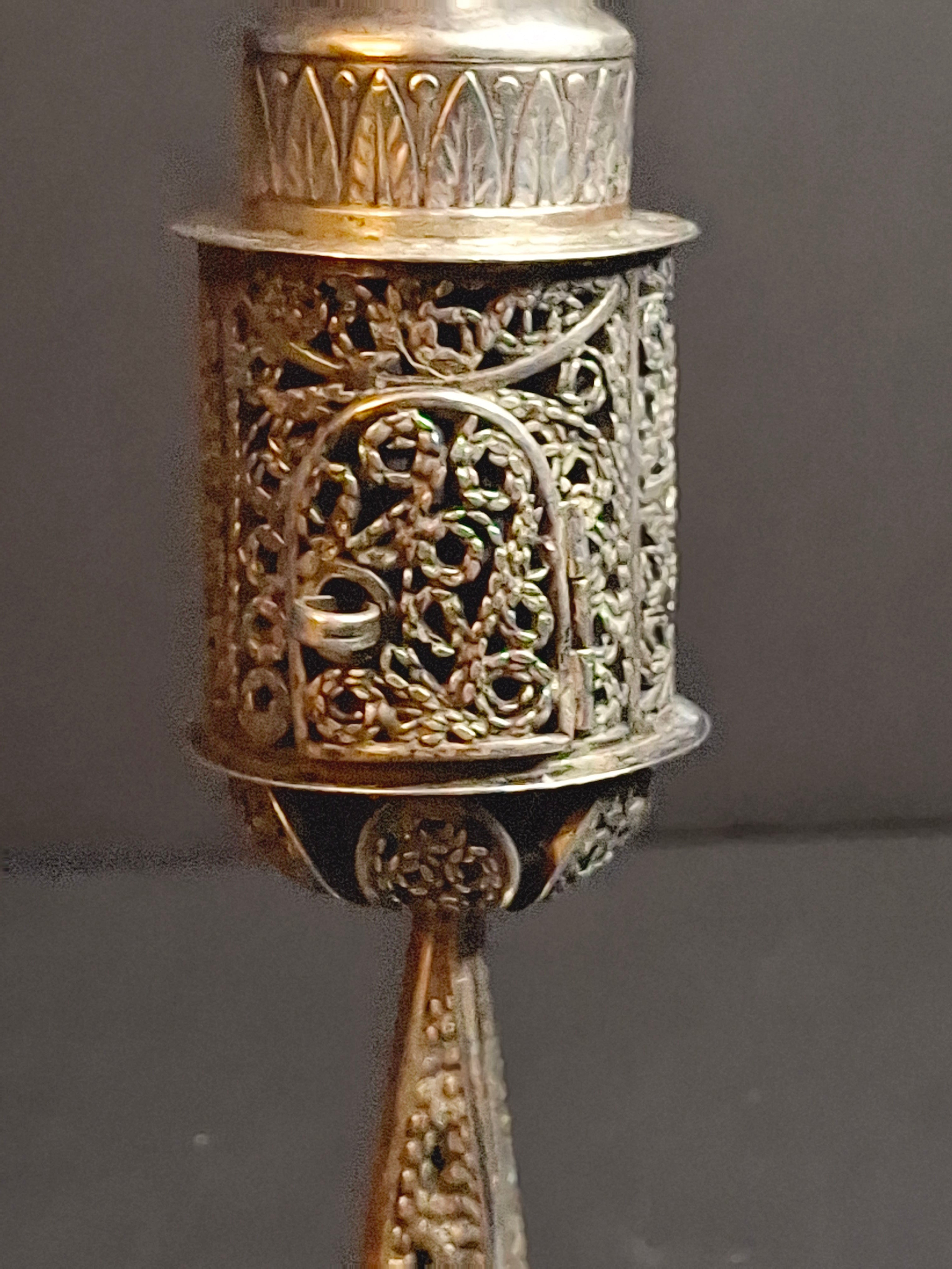 Antique Imperial Russian 84 Silver Besamim Spice Tower Fabergé KF Judaica 134g