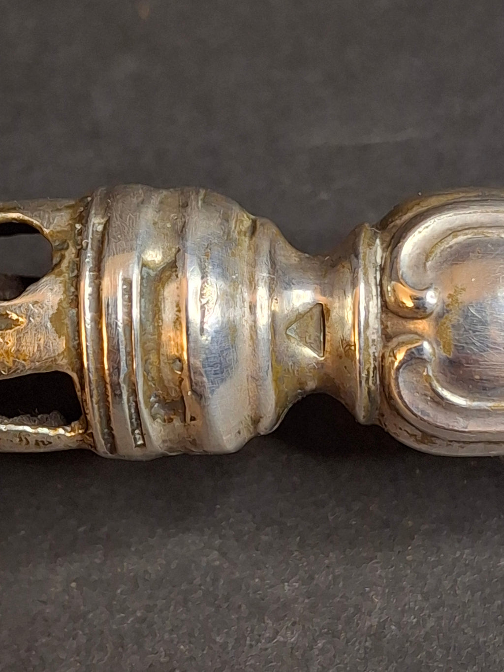 Large Antique and Vintage Russian 84 Silver Torah Pointer Yad 13.75" Composite 121g