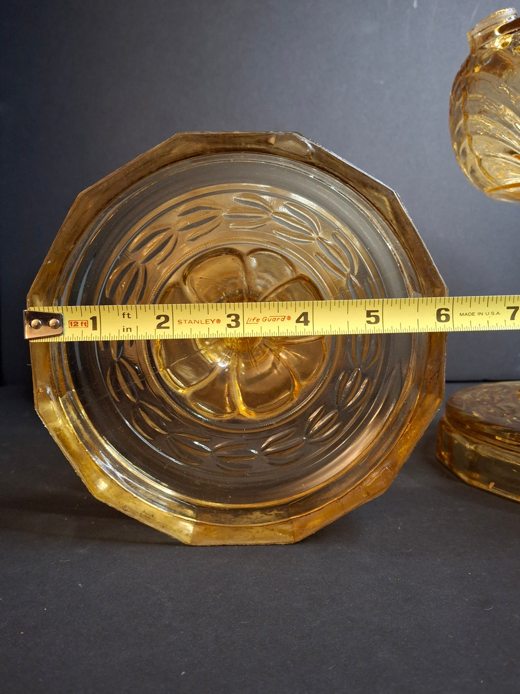 Pair Vintage Amber Aladdin Model B-55 Washington Drape Glass Kerosene Oil Lamp Bases