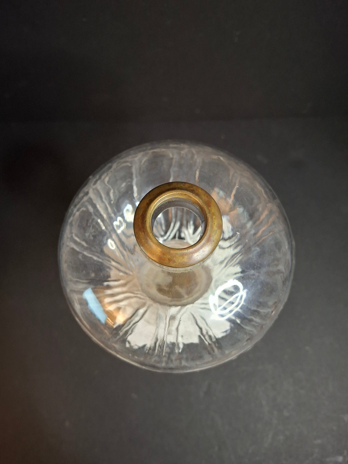 Antique Victorian Milk Glass & Clear Glass Font Oil Stand Lamp Patented 1874