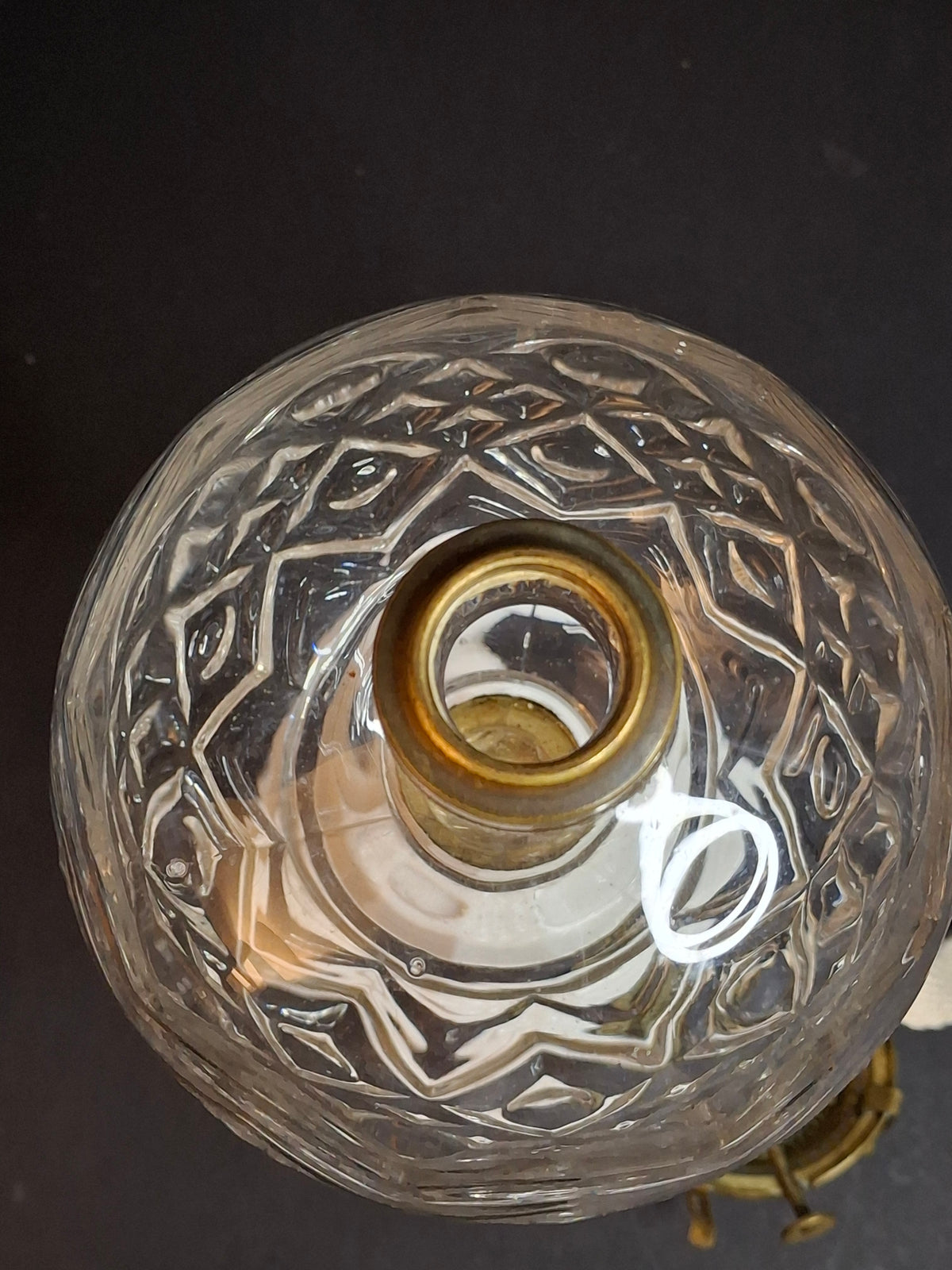 Antique Victorian Blackberry Milk Glass Base Diamond Font Oil Lamp 1868 Burner