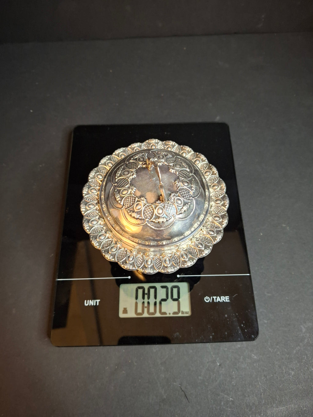 Vintage Israeli Sterling Silver Rosh Hashanah Honey Dish Pedestal Bowl Lid Masorett 925 Judaica