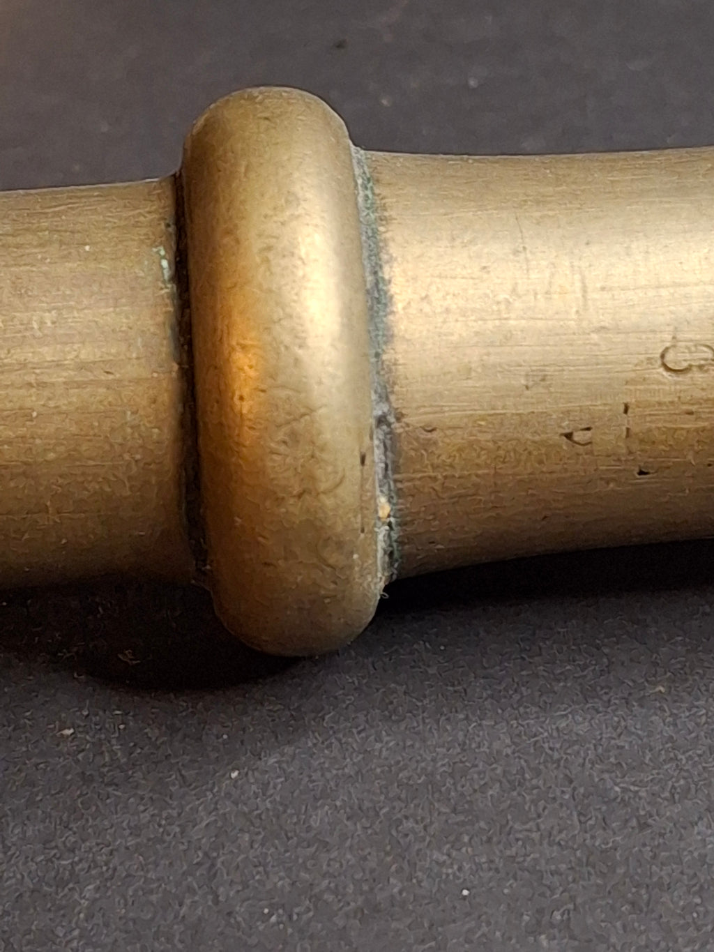 Antique 17th or 18th Century Heavy Cast Bell Metal Brass Mortar & Pestle, J. Greenstein Provenance Judaica
