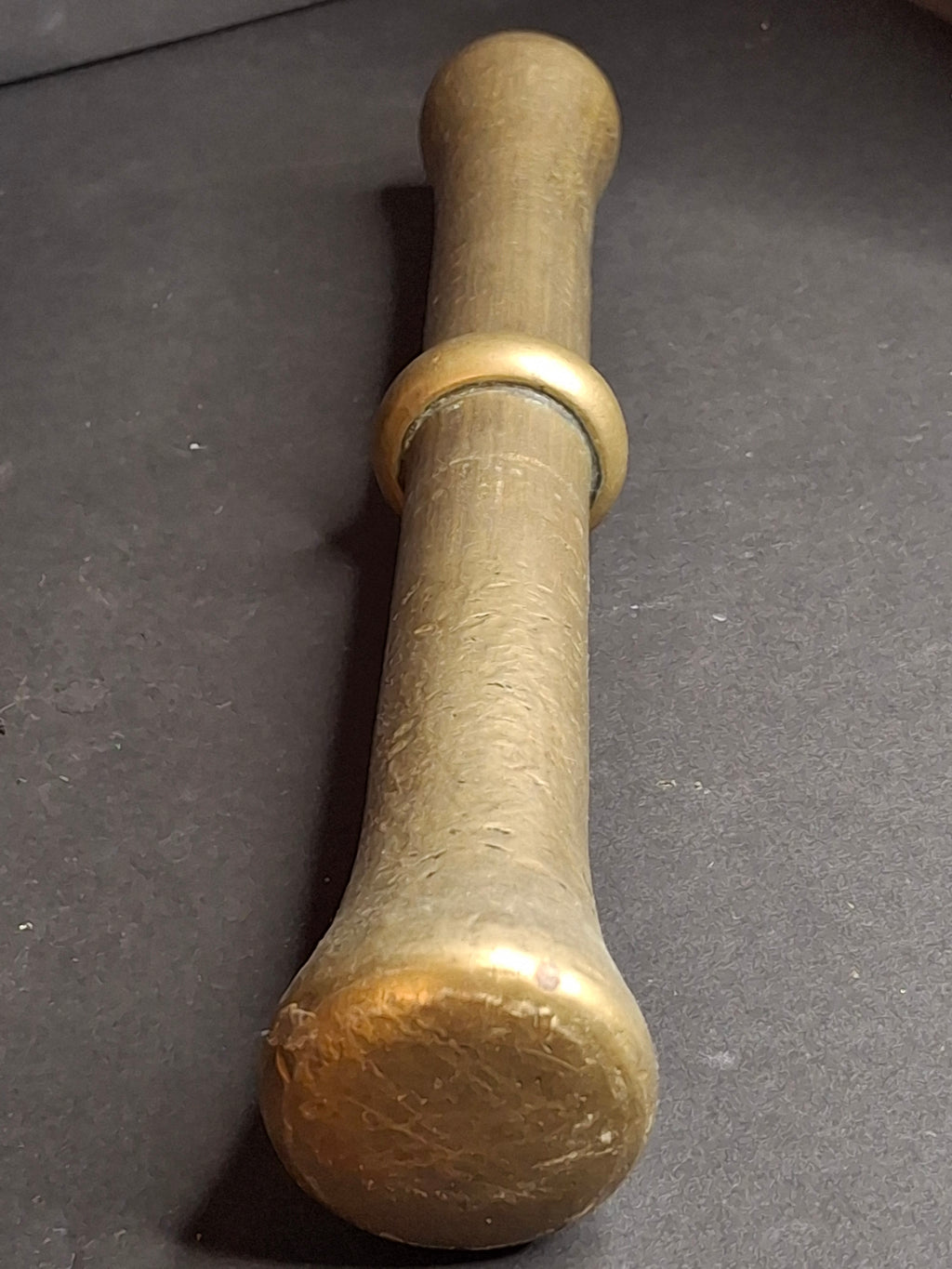 Antique 17th or 18th Century Heavy Cast Bell Metal Brass Mortar & Pestle, J. Greenstein Provenance Judaica