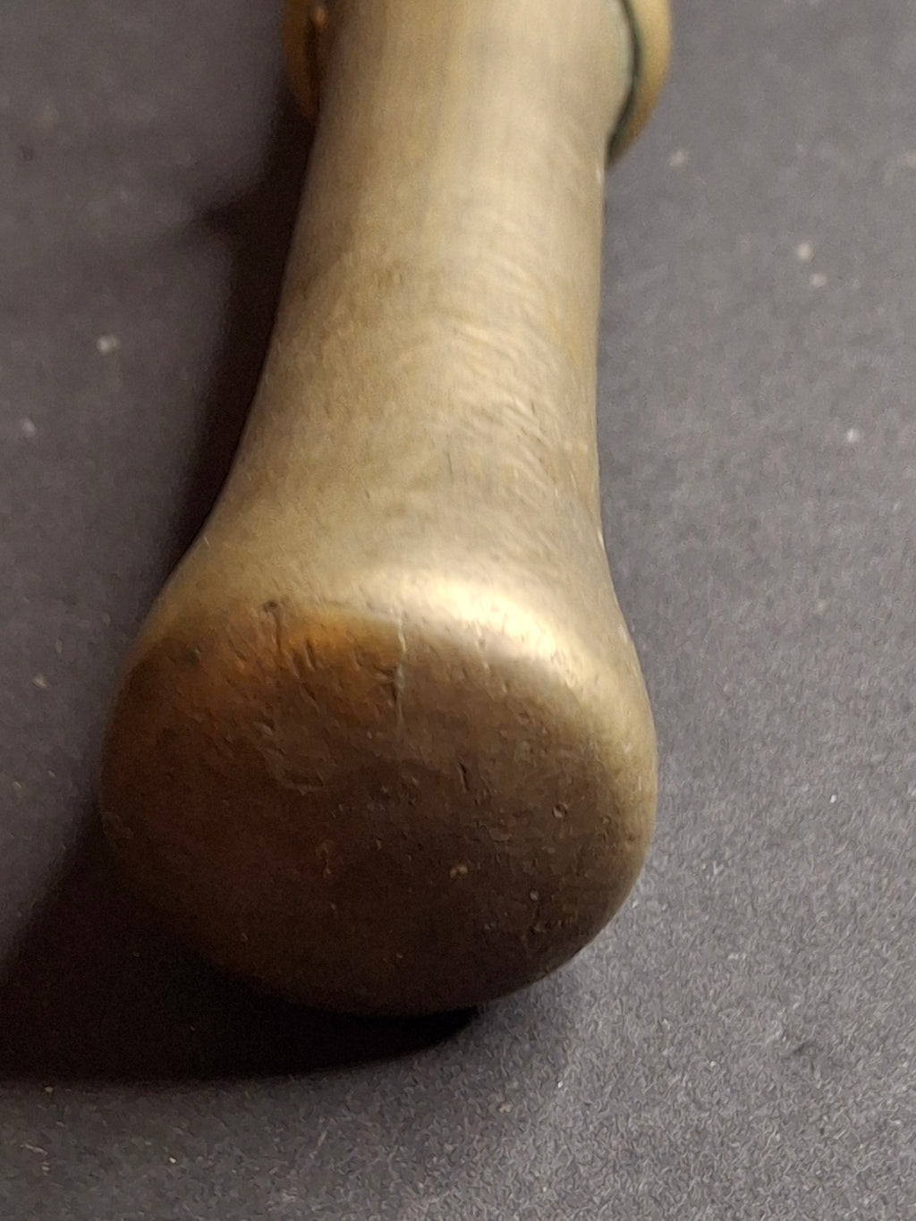 Antique 17th or 18th Century Heavy Cast Bell Metal Brass Mortar & Pestle, J. Greenstein Provenance Judaica