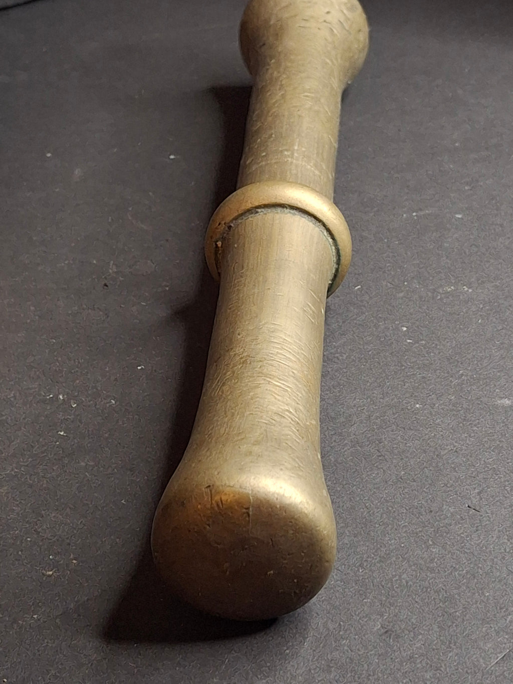 Antique 17th or 18th Century Heavy Cast Bell Metal Brass Mortar & Pestle, J. Greenstein Provenance Judaica