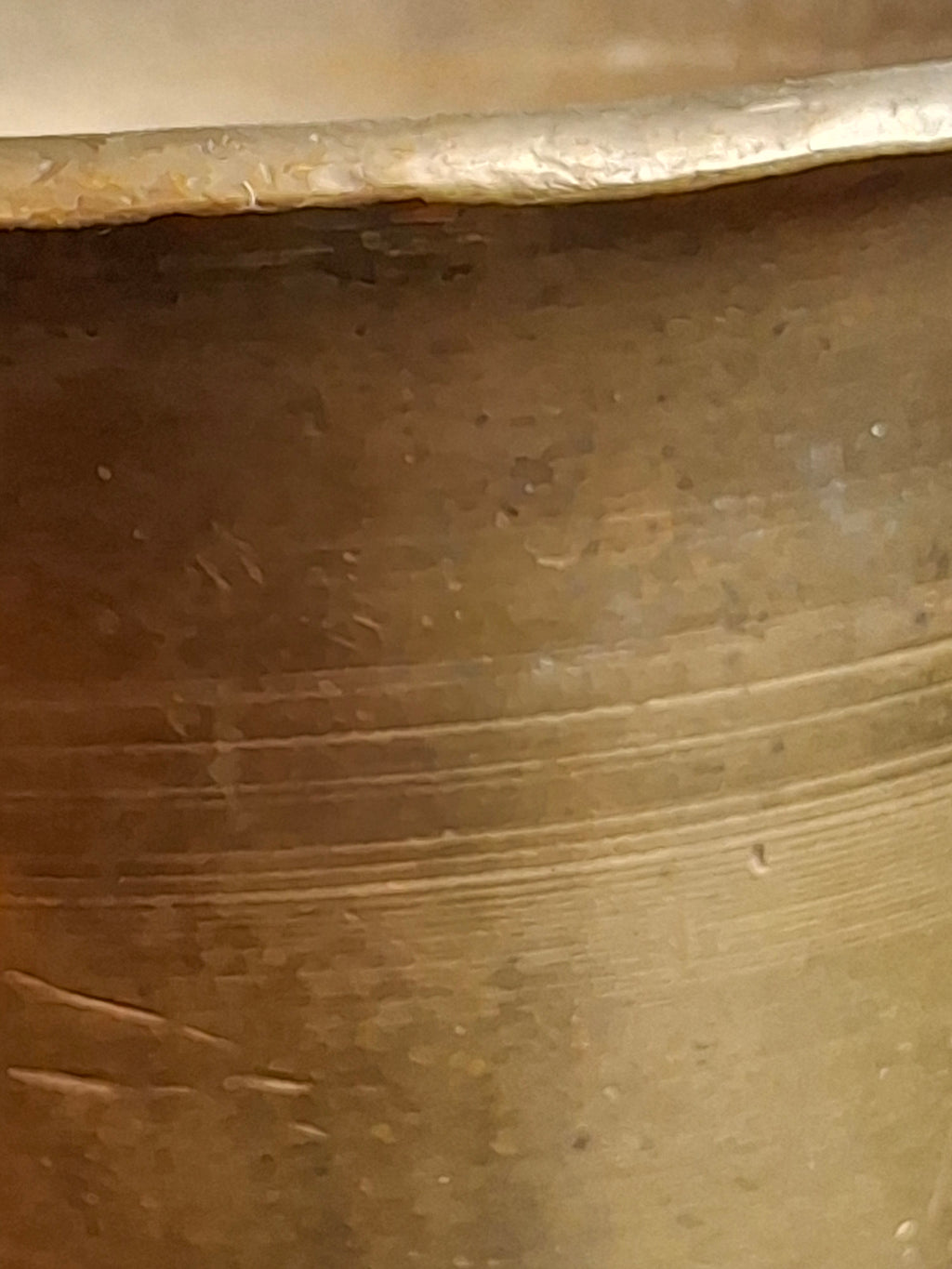 Antique 17th or 18th Century Heavy Cast Bell Metal Brass Mortar & Pestle, J. Greenstein Provenance Judaica