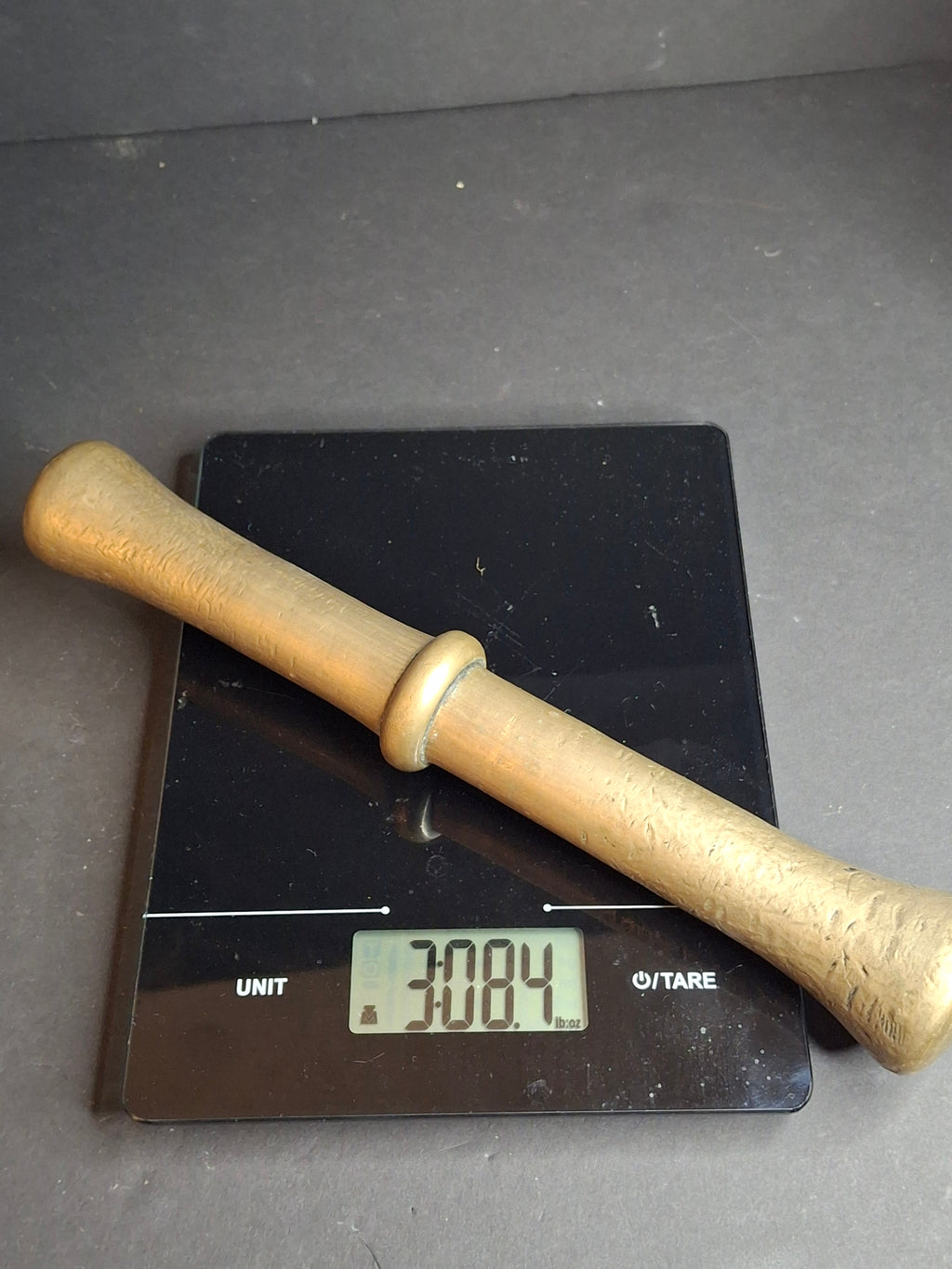 Antique 17th or 18th Century Heavy Cast Bell Metal Brass Mortar & Pestle, J. Greenstein Provenance Judaica