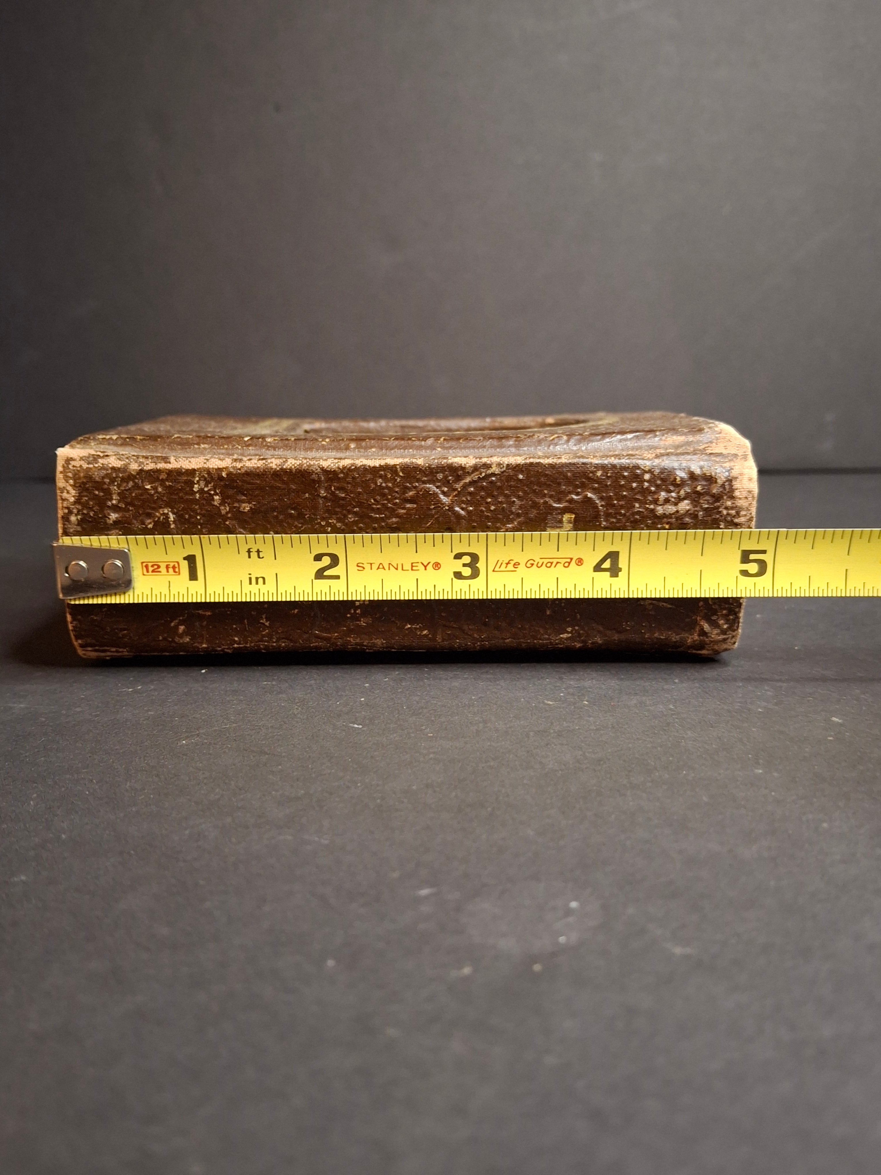 Vintage Bezalel Style Rosh Hashanah Machzor Lewin-Epstein Palestine Leather Copper
