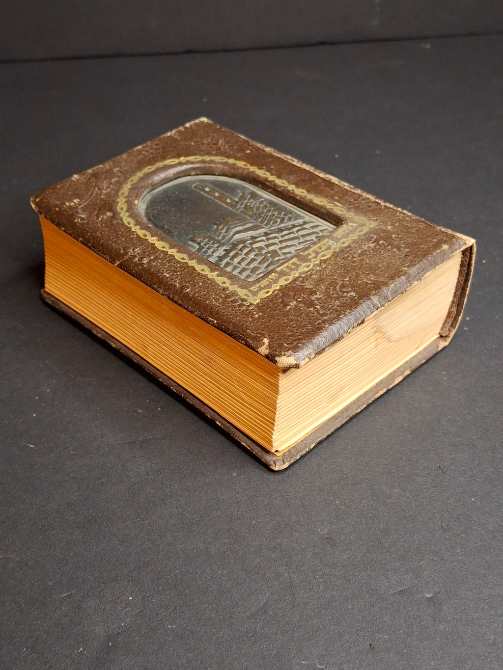 Vintage Bezalel Style Rosh Hashanah Machzor Lewin-Epstein Palestine Leather Copper