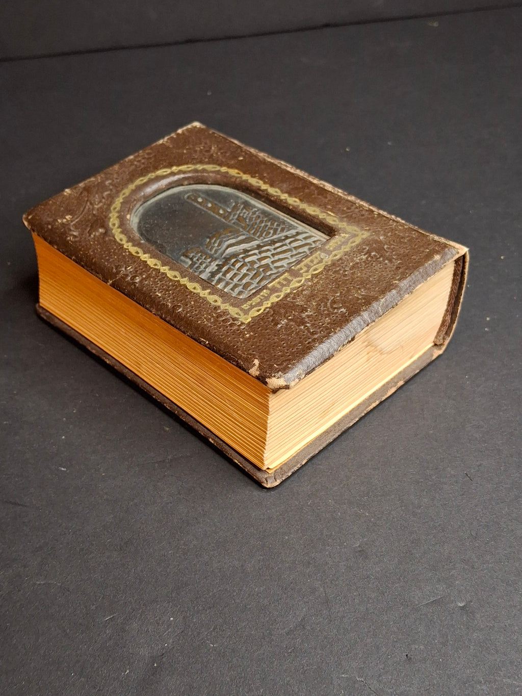 Vintage Bezalel Style Rosh Hashanah Machzor Lewin-Epstein Palestine Leather Copper