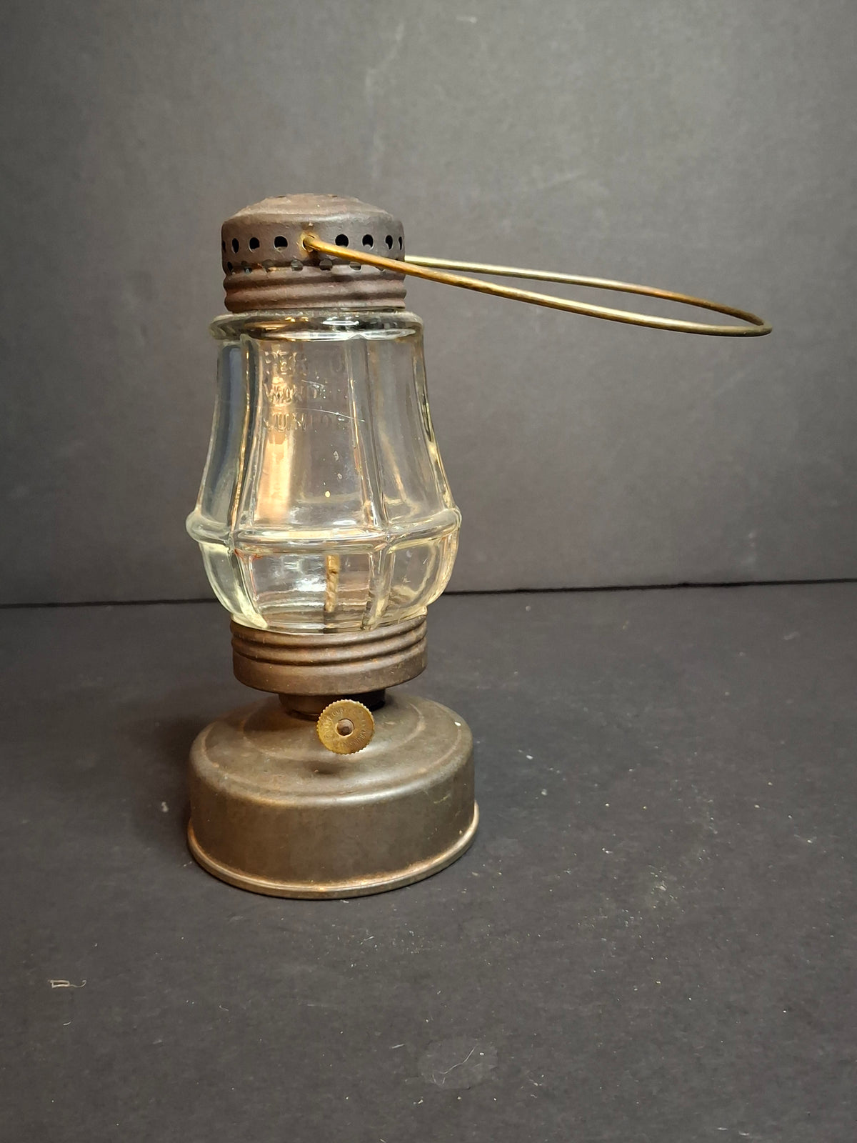 Antique PERKO Wonder Junior Skater's Lantern Perkins Marine Lamp Oil Kerosene
