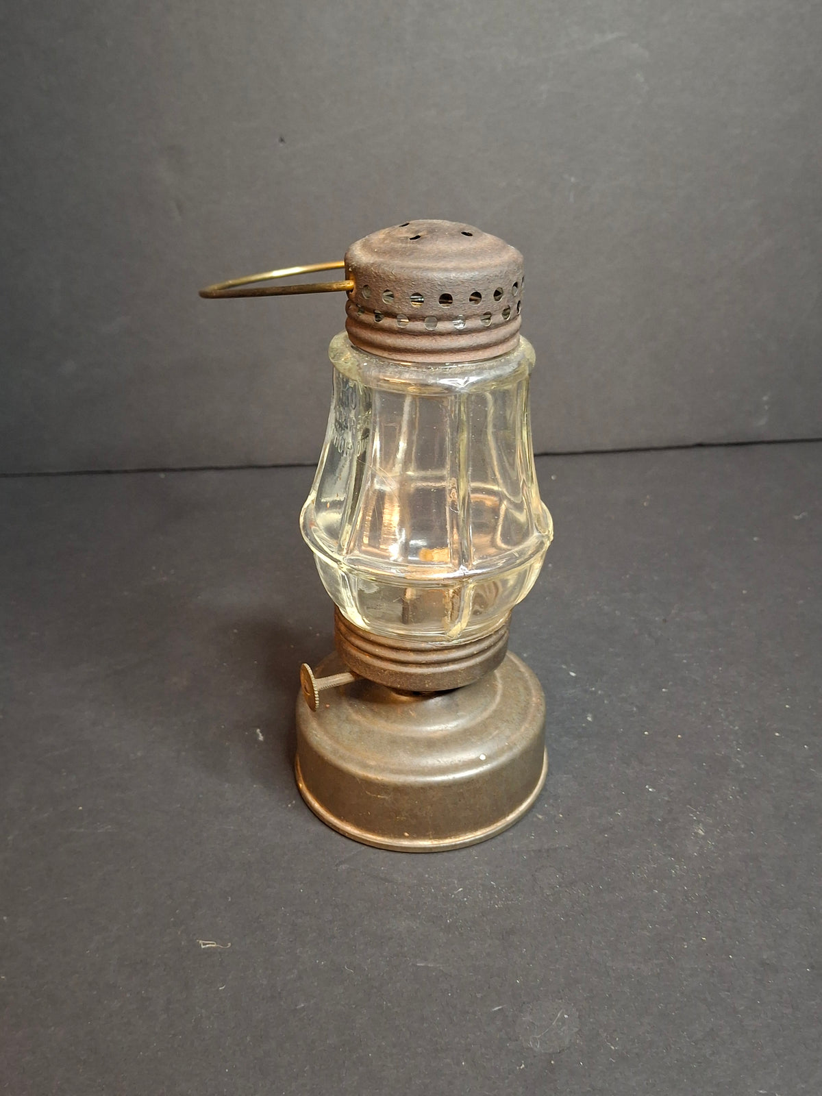 Antique PERKO Wonder Junior Skater's Lantern Perkins Marine Lamp Oil Kerosene